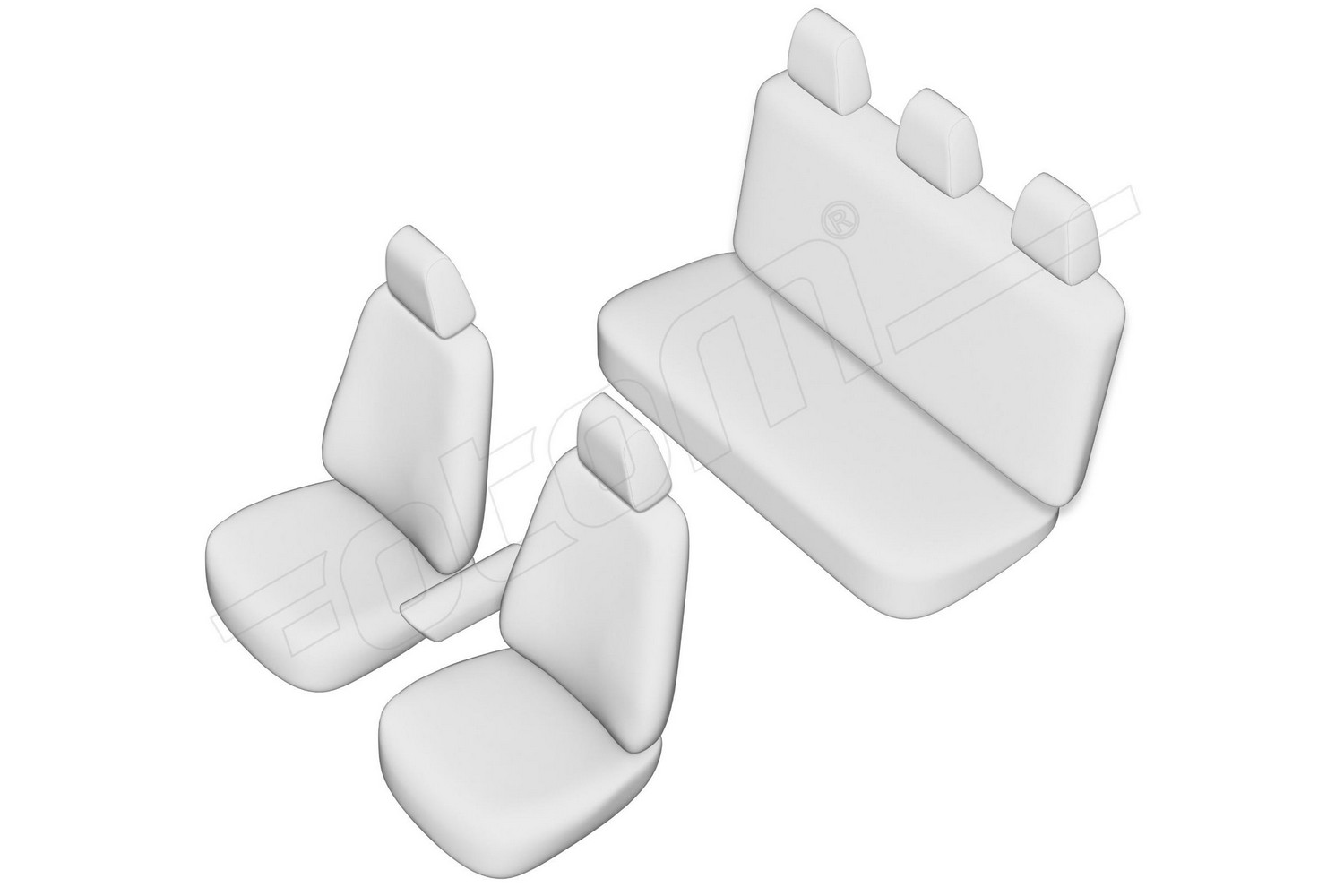 Seat covers line drawing / Sitzbez&uuml;ge Strichzeichnung / Stoelhoezen lijntekening / Dessin au trait des housses de si&egrave;ge