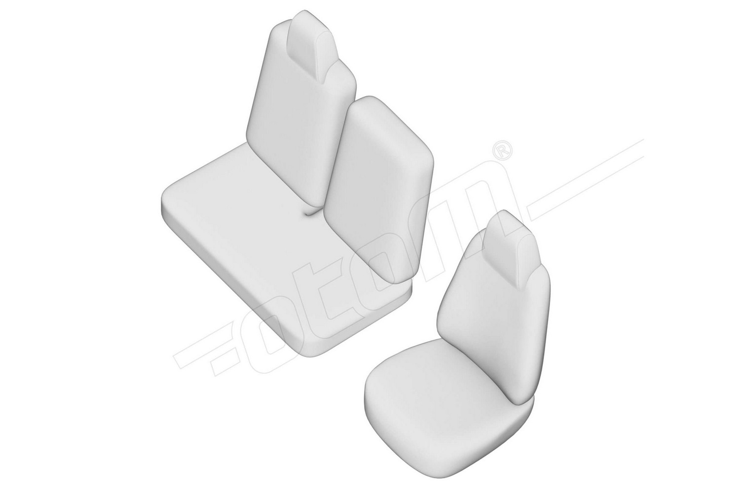 Seat covers line drawing / Sitzbez&uuml;ge Strichzeichnung / Stoelhoezen lijntekening / Dessin au trait des housses de si&egrave;ge