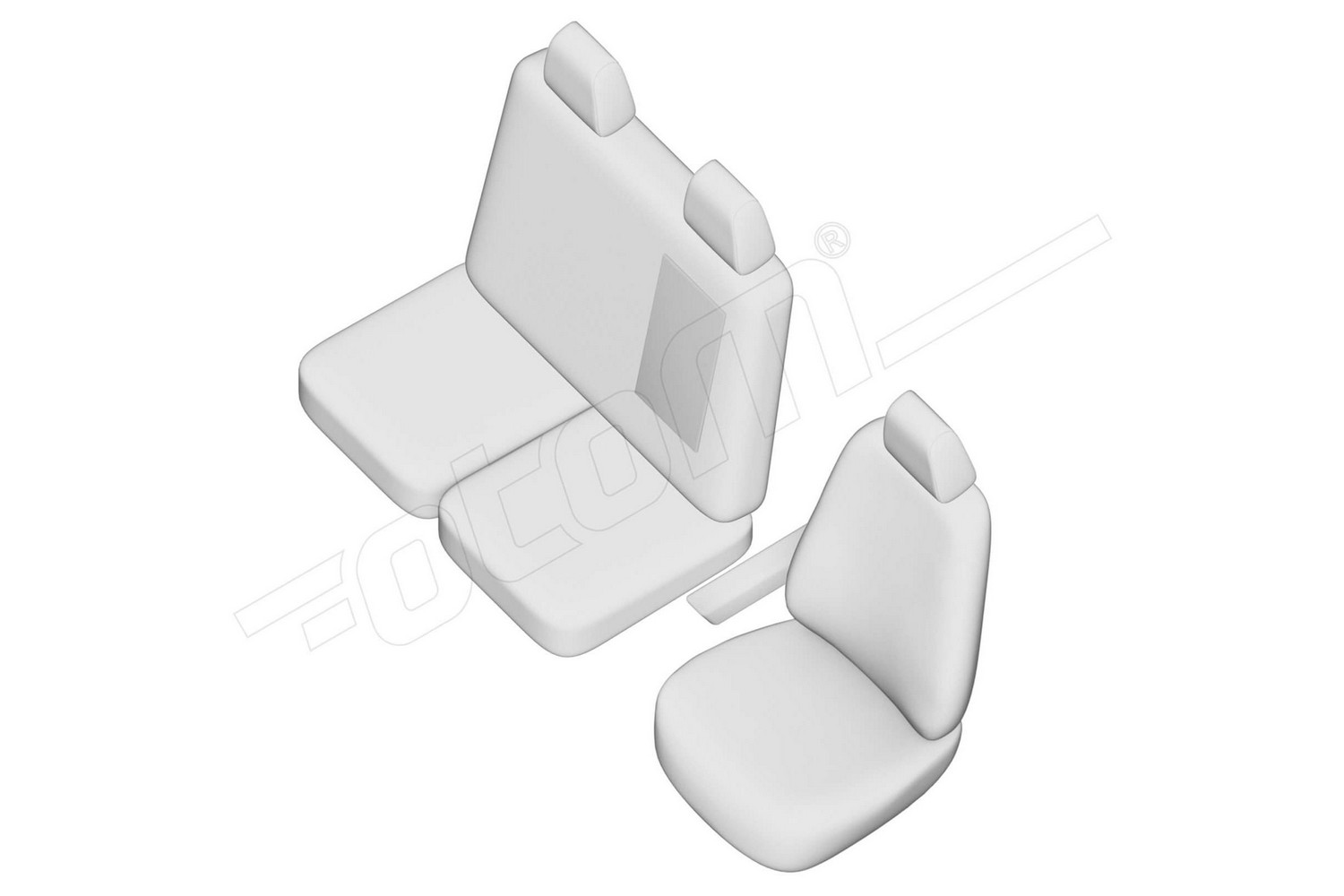 Seat covers line drawing / Sitzbez&uuml;ge Strichzeichnung / Stoelhoezen lijntekening / Dessin au trait des housses de si&egrave;ge