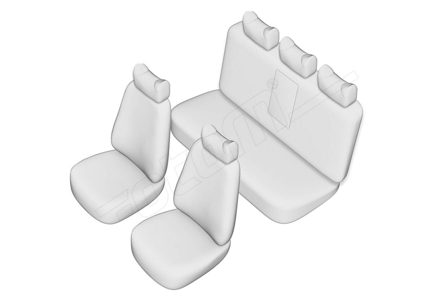 Seat covers line drawing / Sitzbez&uuml;ge Strichzeichnung / Stoelhoezen lijntekening / Dessin au trait des housses de si&egrave;ge