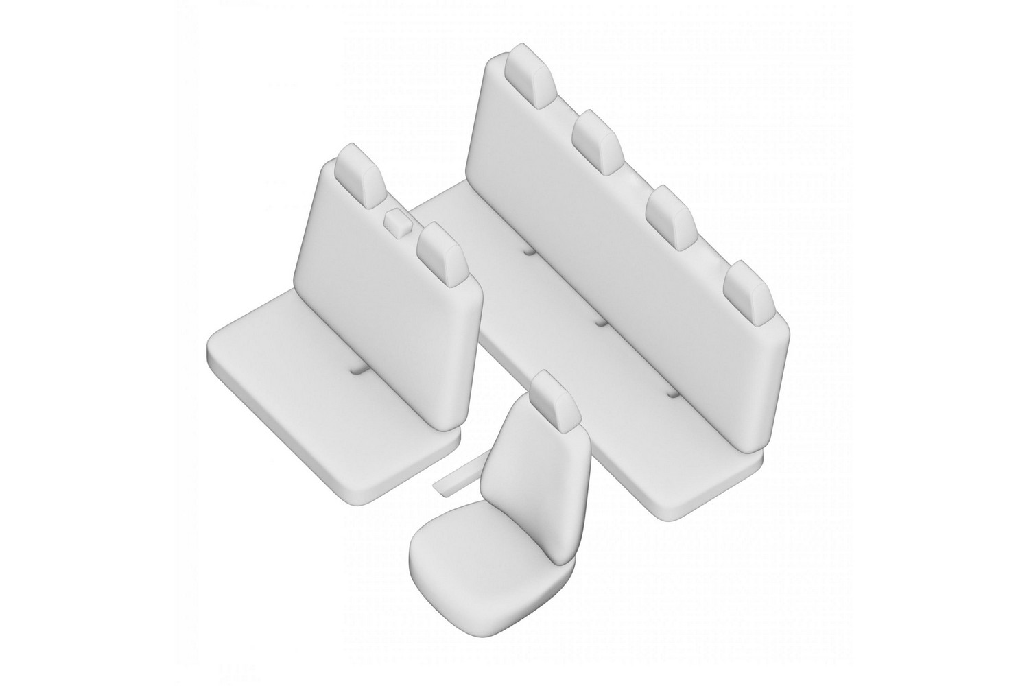 Seat covers line drawing / Sitzbez&uuml;ge Strichzeichnung / Stoelhoezen lijntekening / Dessin au trait des housses de si&egrave;ge