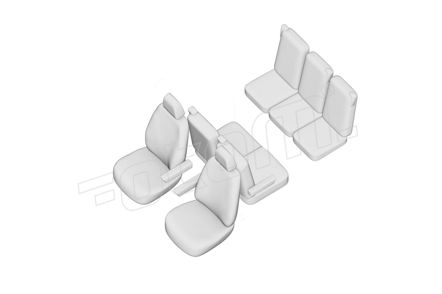Seat covers line drawing / Sitzbezüge Strichzeichnung / Stoelhoezen lijntekening / Dessin au trait des housses de siège Seat covers line drawing / Sitzbezüge Strichzeichnung / Stoelhoezen lijntekening / Dessin au trait des housses de siège