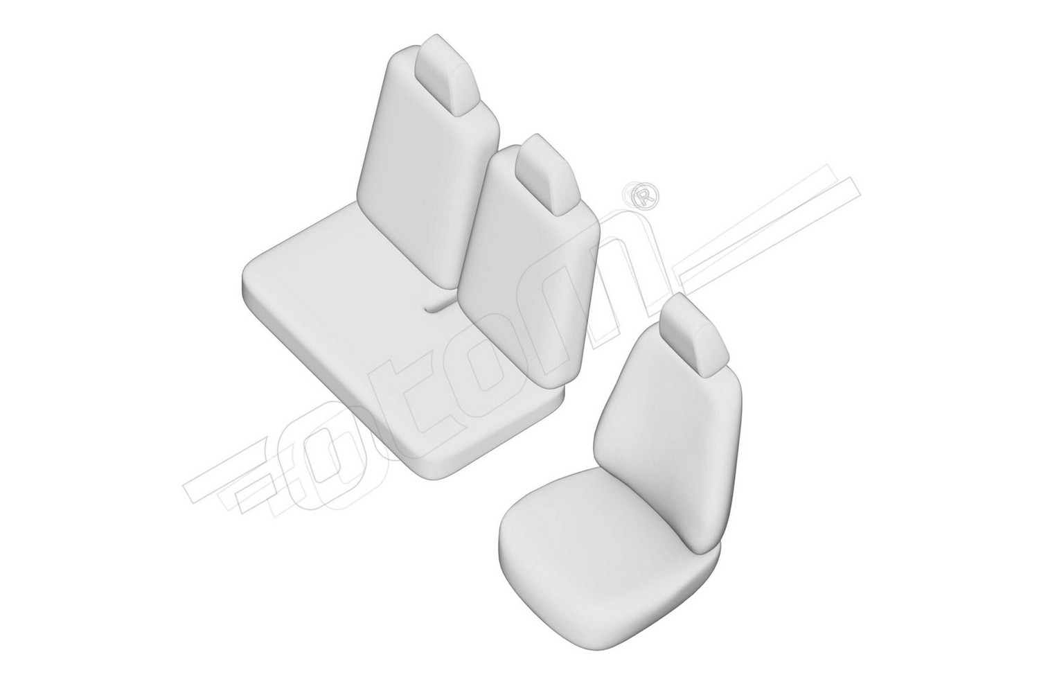 Seat covers line drawing / Sitzbezüge Strichzeichnung / Stoelhoezen lijntekening / Dessin au trait des housses de siège Seat covers line drawing / Sitzbezüge Strichzeichnung / Stoelhoezen lijntekening / Dessin au trait des housses de siège