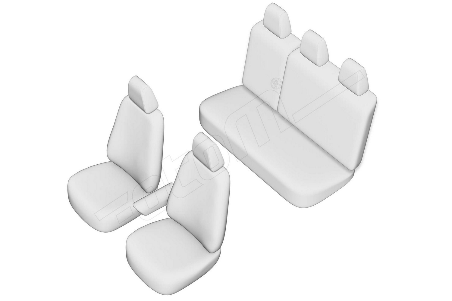 Seat covers line drawing / Sitzbez&uuml;ge Strichzeichnung / Stoelhoezen lijntekening / Dessin au trait des housses de si&egrave;ge