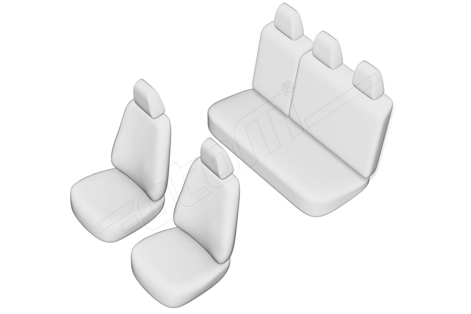 Seat covers line drawing / Sitzbez&uuml;ge Strichzeichnung / Stoelhoezen lijntekening / Dessin au trait des housses de si&egrave;ge