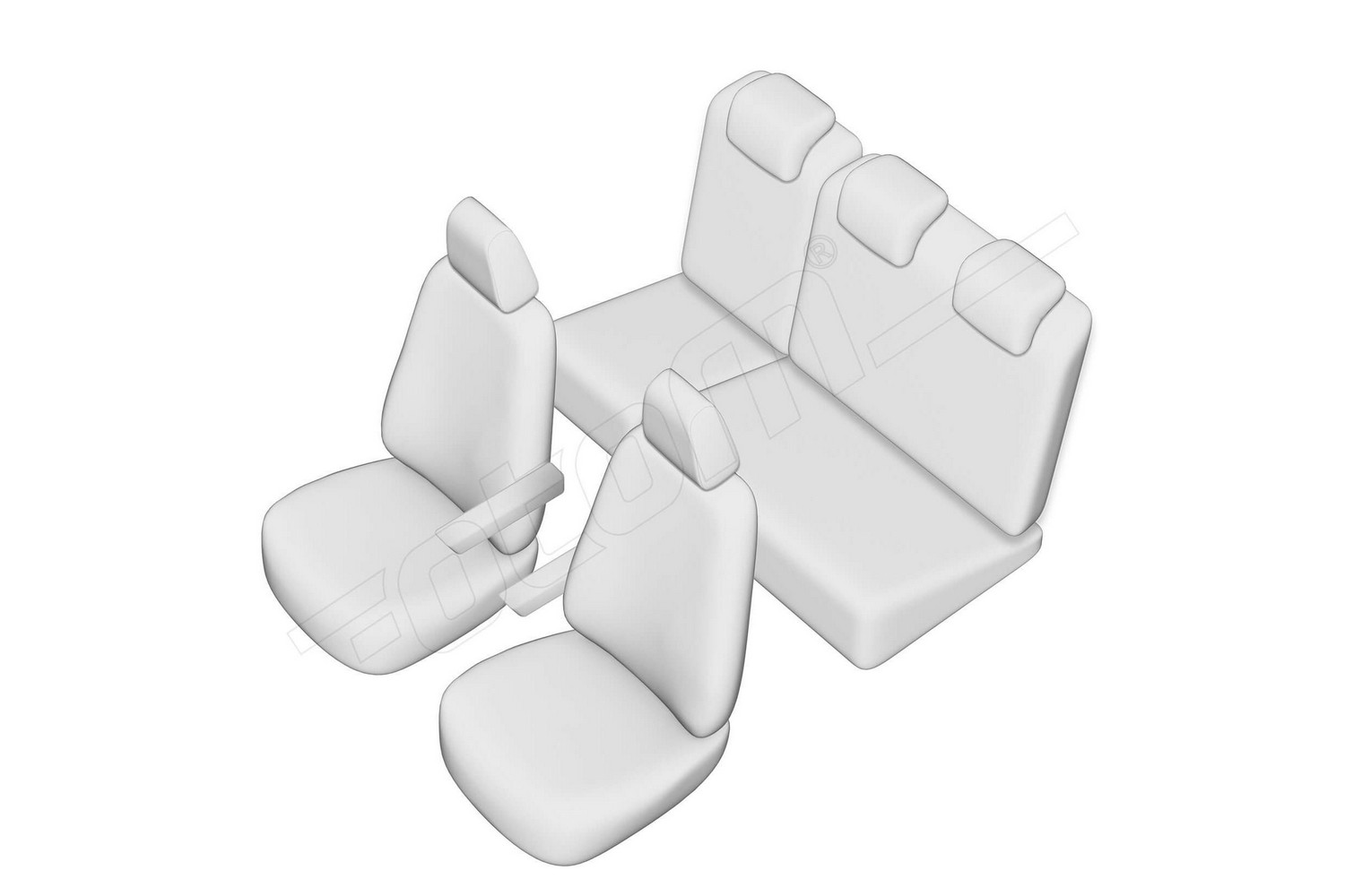 Seat covers line drawing / Sitzbez&uuml;ge Strichzeichnung / Stoelhoezen lijntekening / Dessin au trait des housses de si&egrave;ge