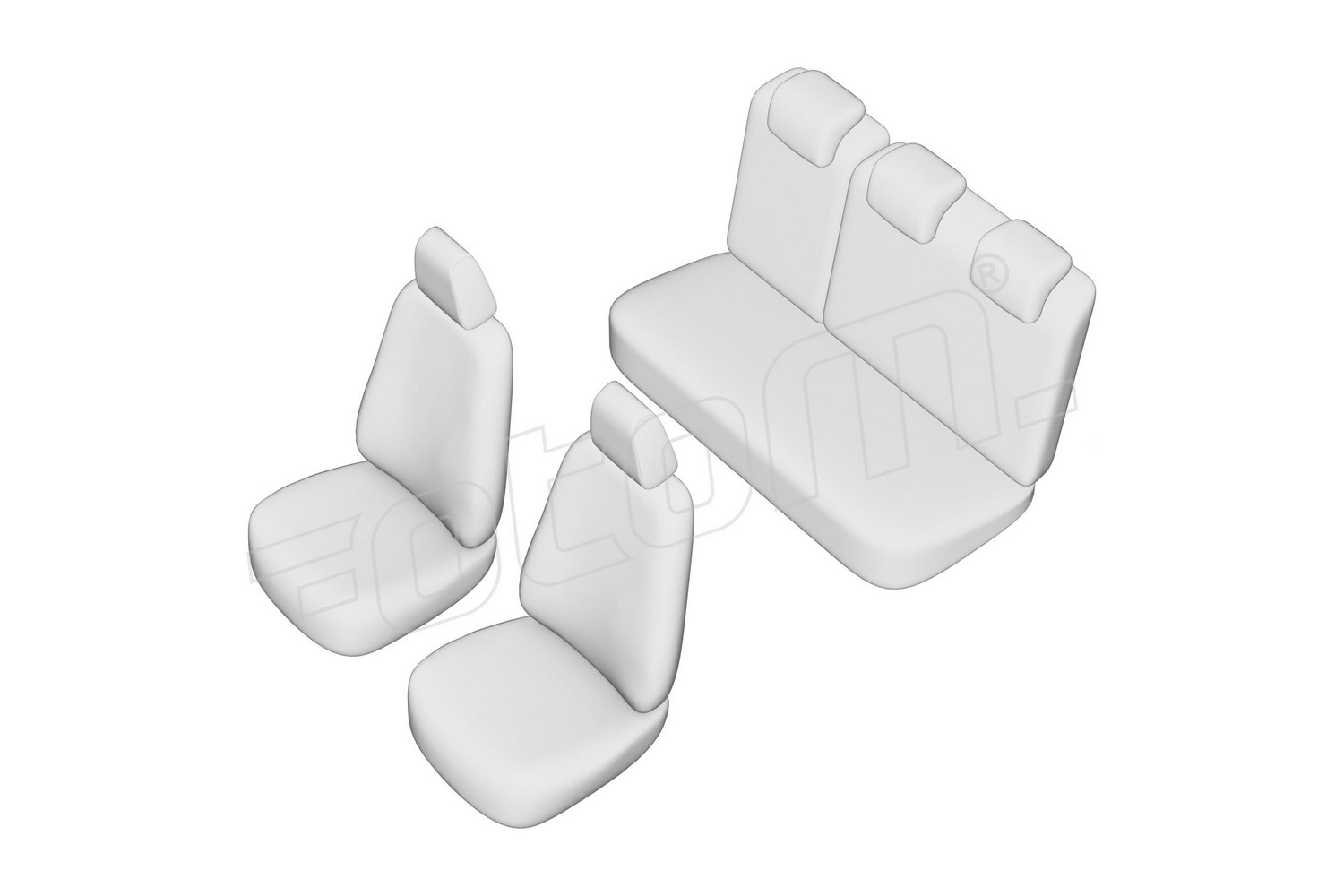 Seat covers line drawing / Sitzbezüge Strichzeichnung / Stoelhoezen lijntekening / Dessin au trait des housses de siège Seat covers line drawing / Sitzbezüge Strichzeichnung / Stoelhoezen lijntekening / Dessin au trait des housses de siège