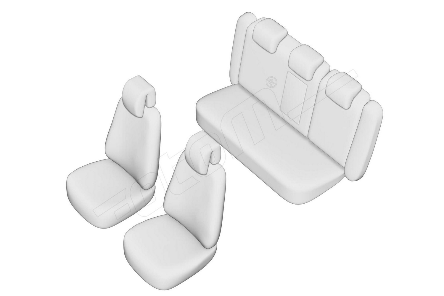 Seat covers line drawing / Sitzbezüge Strichzeichnung / Stoelhoezen lijntekening / Dessin au trait des housses de siège Seat covers line drawing / Sitzbezüge Strichzeichnung / Stoelhoezen lijntekening / Dessin au trait des housses de siège