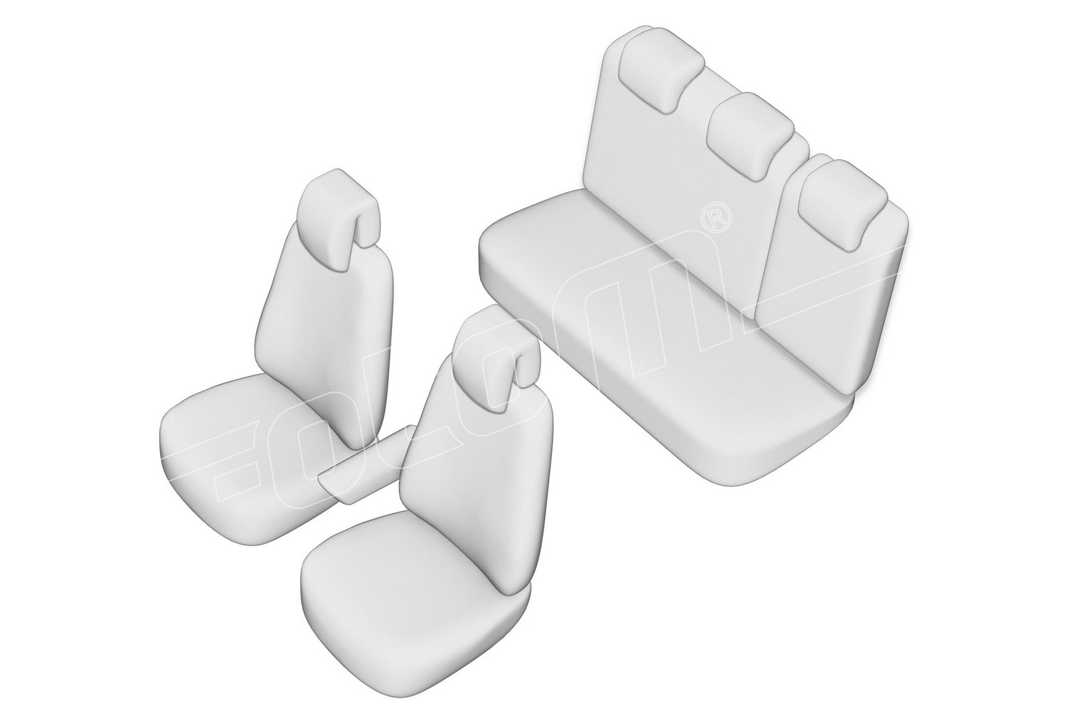 Seat covers line drawing / Sitzbezüge Strichzeichnung / Stoelhoezen lijntekening / Dessin au trait des housses de siège Seat covers line drawing / Sitzbezüge Strichzeichnung / Stoelhoezen lijntekening / Dessin au trait des housses de siège