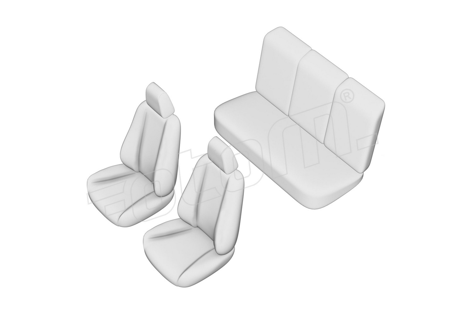 Seat covers line drawing / Sitzbezüge Strichzeichnung / Stoelhoezen lijntekening / Dessin au trait des housses de siège Seat covers line drawing / Sitzbezüge Strichzeichnung / Stoelhoezen lijntekening / Dessin au trait des housses de siège