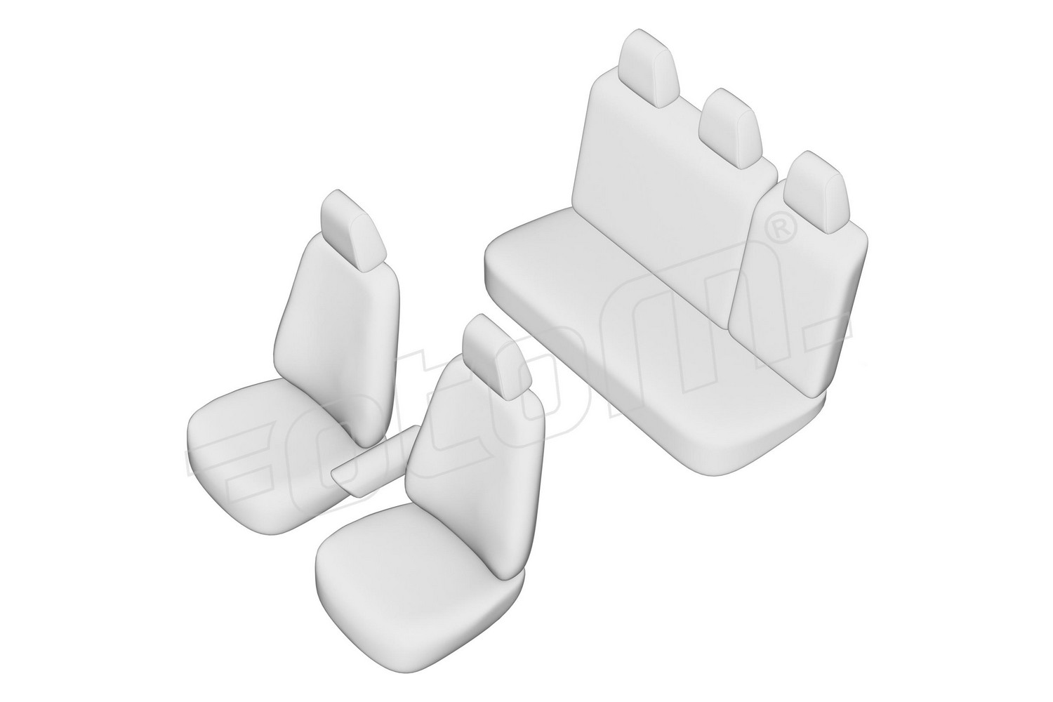 Seat covers line drawing / Sitzbezüge Strichzeichnung / Stoelhoezen lijntekening / Dessin au trait des housses de siège Seat covers line drawing / Sitzbezüge Strichzeichnung / Stoelhoezen lijntekening / Dessin au trait des housses de siège