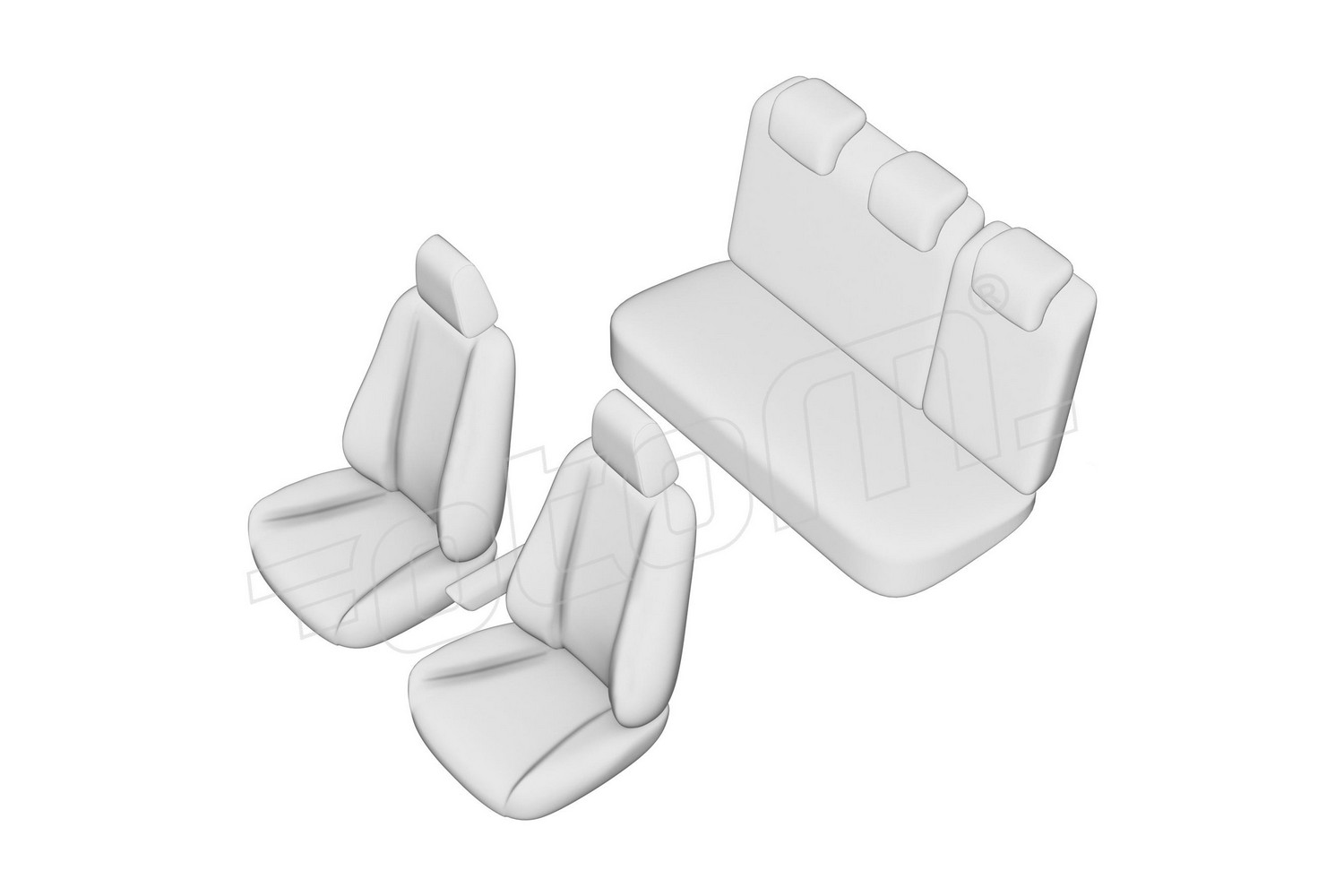 Seat covers line drawing / Sitzbezüge Strichzeichnung / Stoelhoezen lijntekening / Dessin au trait des housses de siège Seat covers line drawing / Sitzbezüge Strichzeichnung / Stoelhoezen lijntekening / Dessin au trait des housses de siège