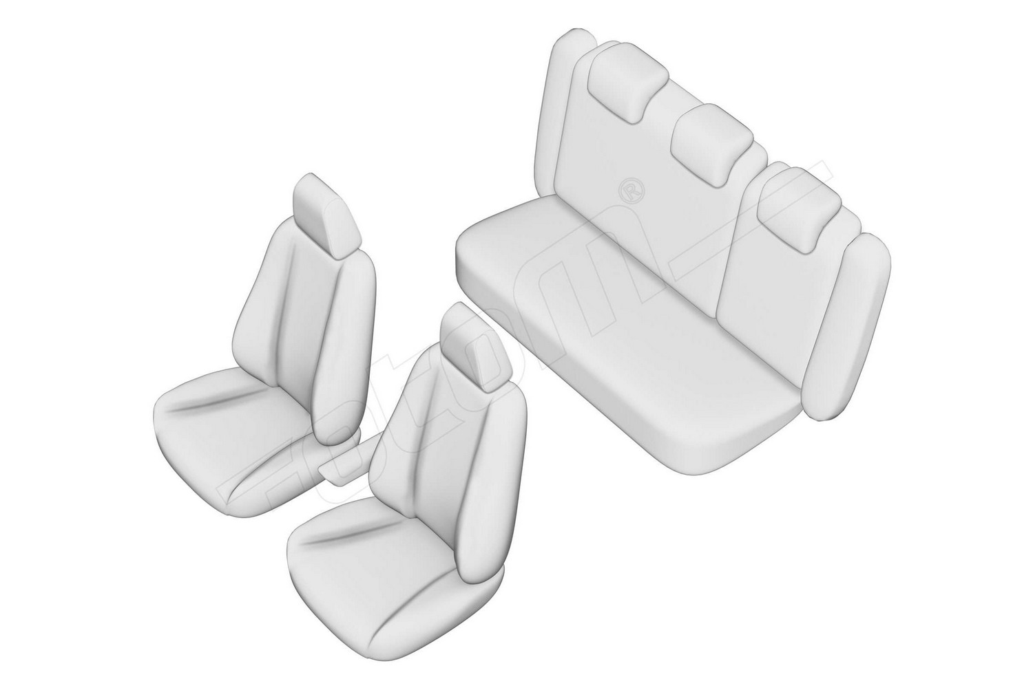Seat covers line drawing / Sitzbezüge Strichzeichnung / Stoelhoezen lijntekening / Dessin au trait des housses de siège Seat covers line drawing / Sitzbezüge Strichzeichnung / Stoelhoezen lijntekening / Dessin au trait des housses de siège