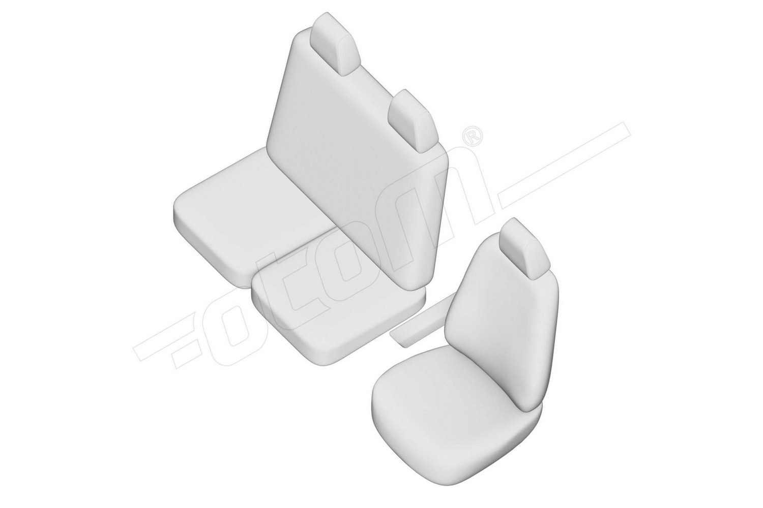 Seat covers line drawing / Sitzbez&uuml;ge Strichzeichnung / Stoelhoezen lijntekening / Dessin au trait des housses de si&egrave;ge