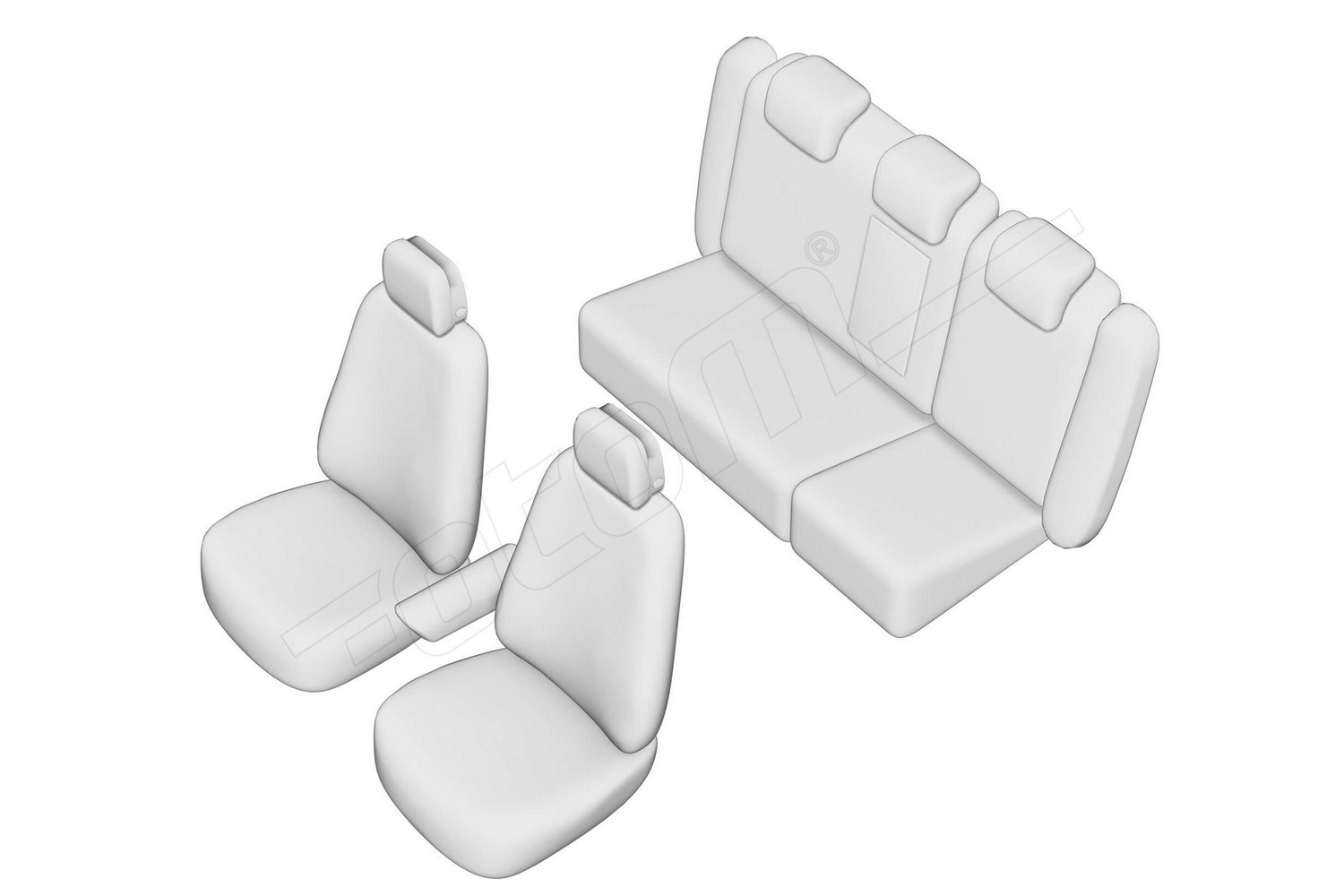 Seat covers line drawing / Sitzbezüge Strichzeichnung / Stoelhoezen lijntekening / Dessin au trait des housses de siège Seat covers line drawing / Sitzbezüge Strichzeichnung / Stoelhoezen lijntekening / Dessin au trait des housses de siège