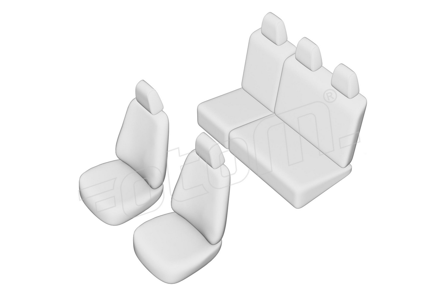 Seat covers line drawing / Sitzbez&uuml;ge Strichzeichnung / Stoelhoezen lijntekening / Dessin au trait des housses de si&egrave;ge