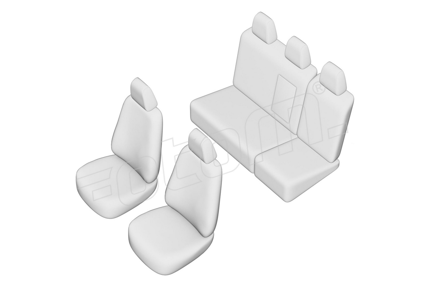 Seat covers line drawing / Sitzbezüge Strichzeichnung / Stoelhoezen lijntekening / Dessin au trait des housses de siège Seat covers line drawing / Sitzbezüge Strichzeichnung / Stoelhoezen lijntekening / Dessin au trait des housses de siège