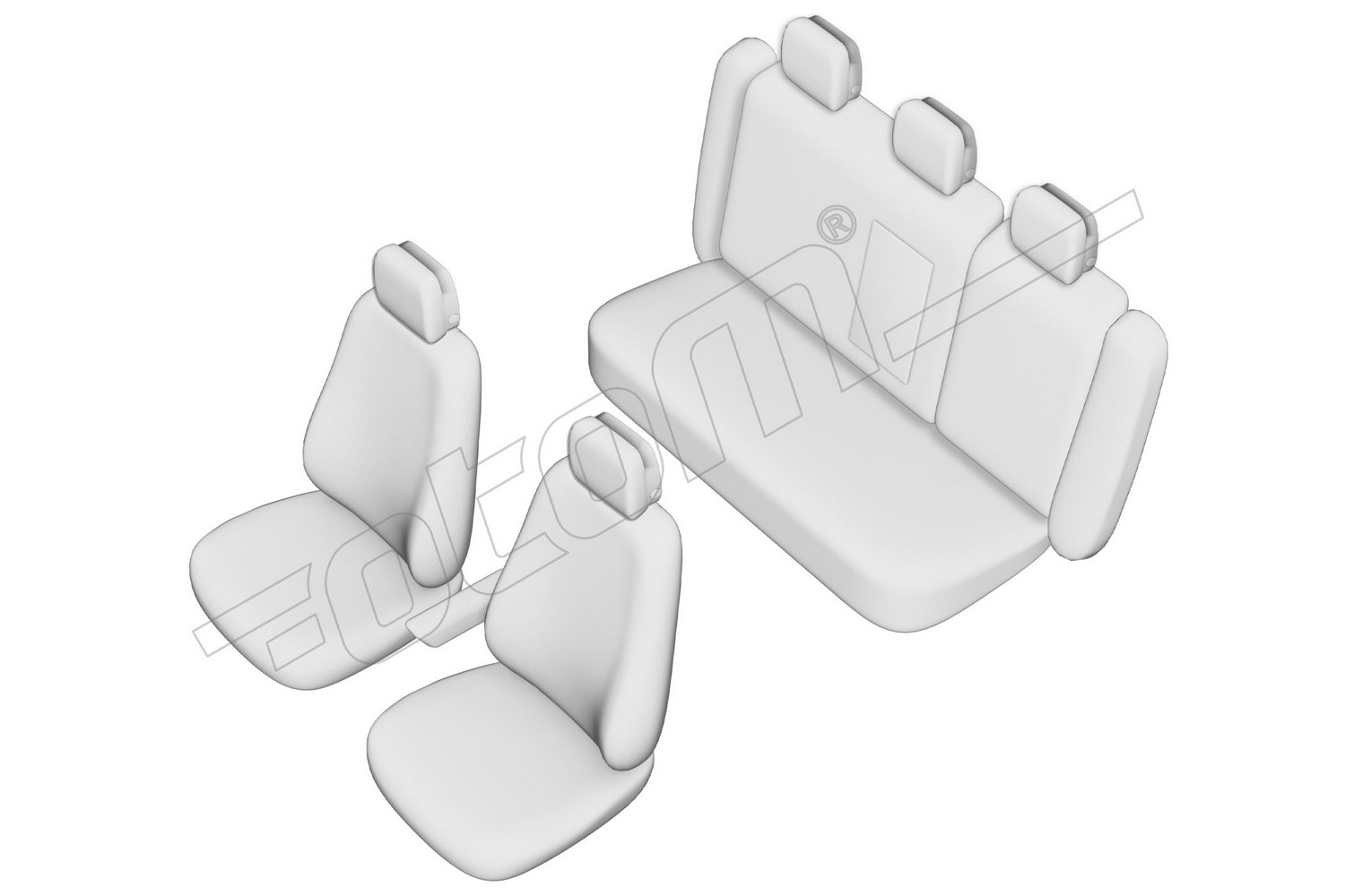 Seat covers line drawing / Sitzbezüge Strichzeichnung / Stoelhoezen lijntekening / Dessin au trait des housses de siège Seat covers line drawing / Sitzbezüge Strichzeichnung / Stoelhoezen lijntekening / Dessin au trait des housses de siège
