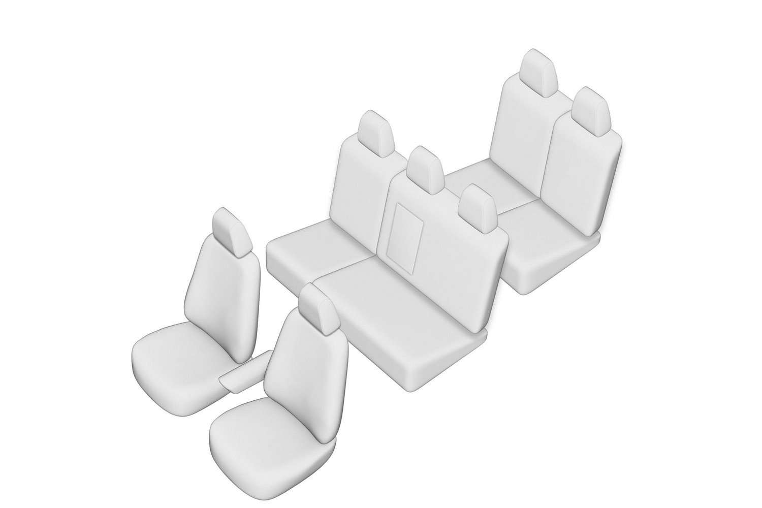 Seat covers line drawing / Sitzbez&uuml;ge Strichzeichnung / Stoelhoezen lijntekening / Dessin au trait des housses de si&egrave;ge