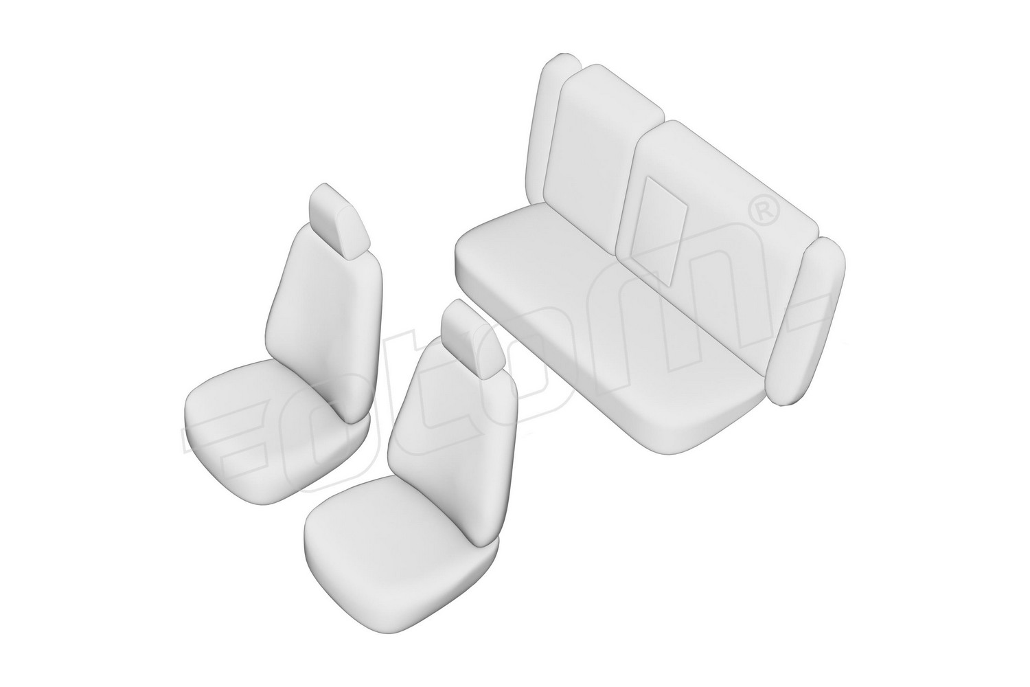 Seat covers line drawing / Sitzbezüge Strichzeichnung / Stoelhoezen lijntekening / Dessin au trait des housses de siège Seat covers line drawing / Sitzbezüge Strichzeichnung / Stoelhoezen lijntekening / Dessin au trait des housses de siège