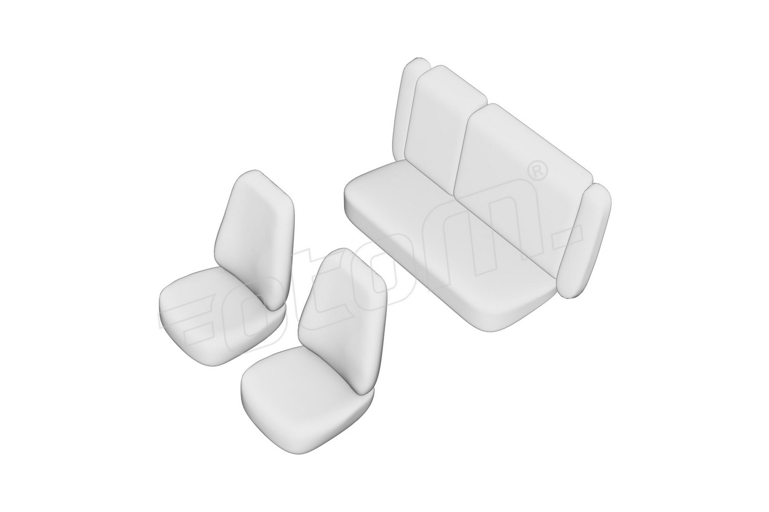 Seat covers line drawing / Sitzbezüge Strichzeichnung / Stoelhoezen lijntekening / Dessin au trait des housses de siège Seat covers line drawing / Sitzbezüge Strichzeichnung / Stoelhoezen lijntekening / Dessin au trait des housses de siège