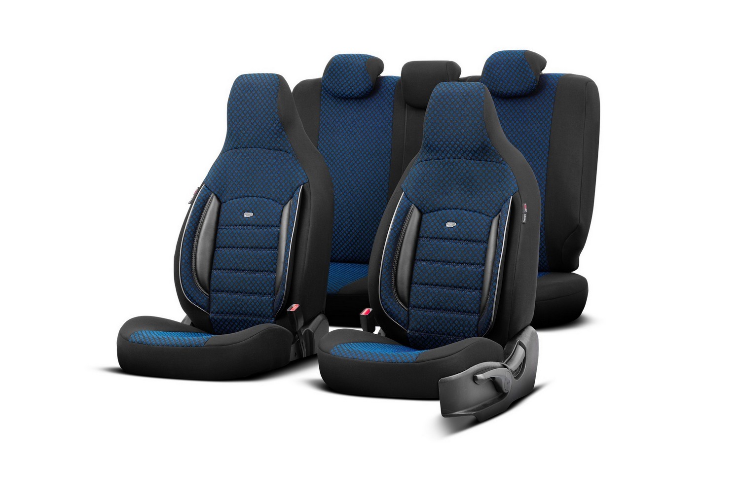 Seat covers suitable for Nissan Pixo 2009-2013 5-door hatchback Sport Plus CityBug fabric blue