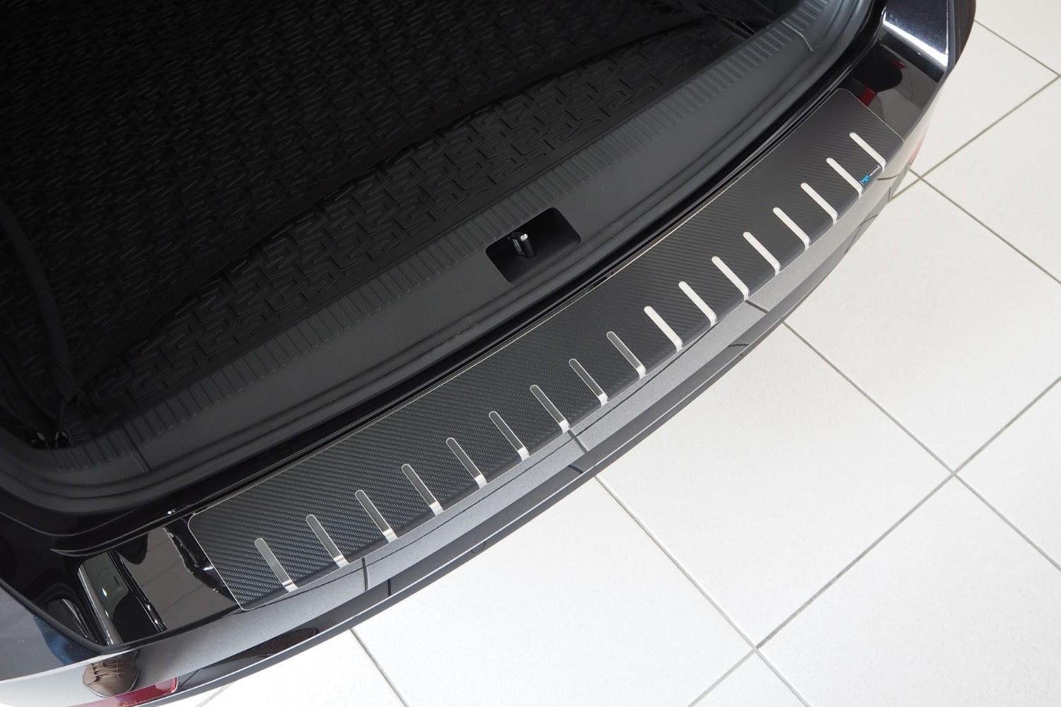 Pour Skoda exquise II 3 T Combi Premium Acier Inoxydable Protection Protection Noir