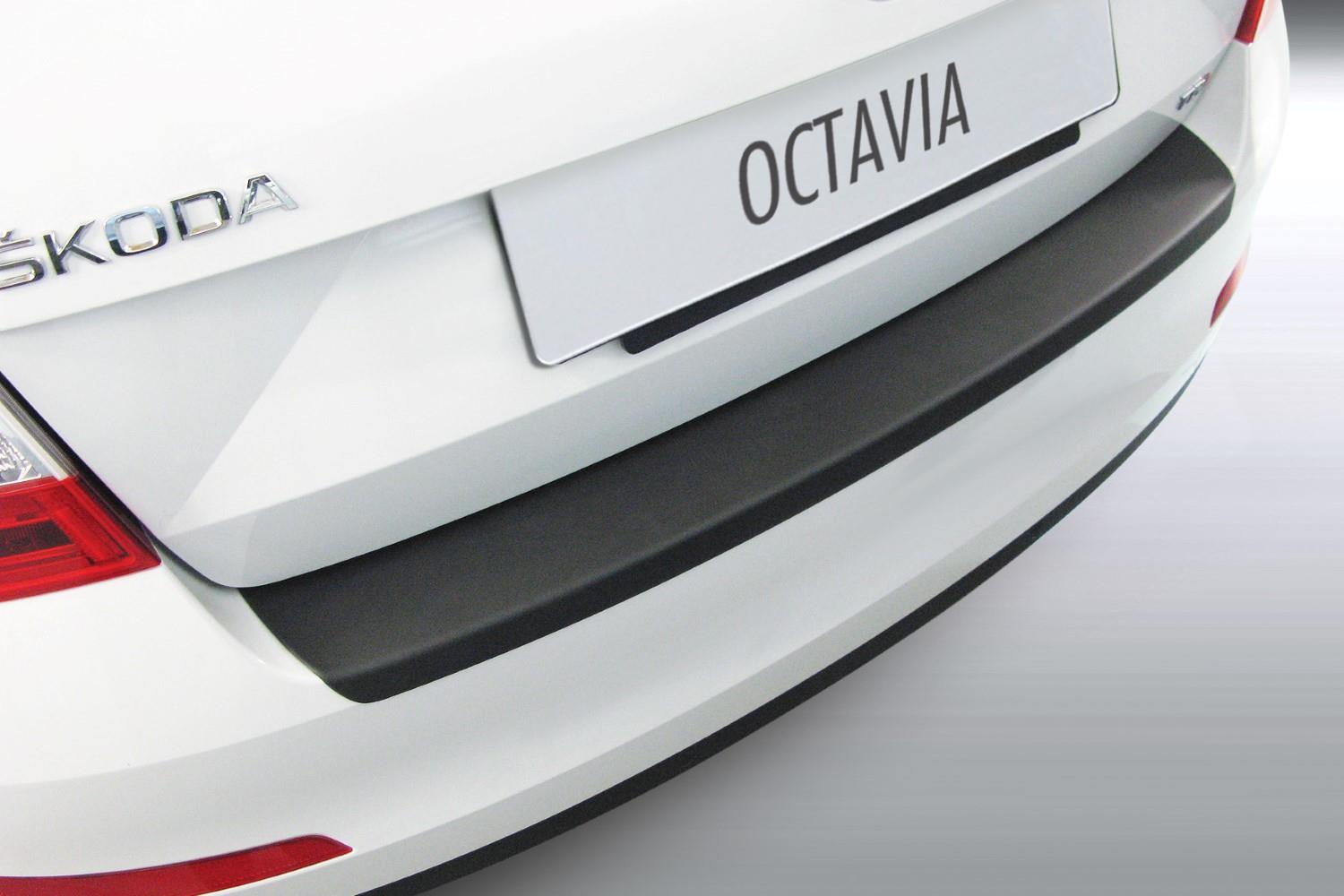 Rear bumper protector Skoda Octavia III (5E) 2013-2017 5-door hatchback ABS - matt black