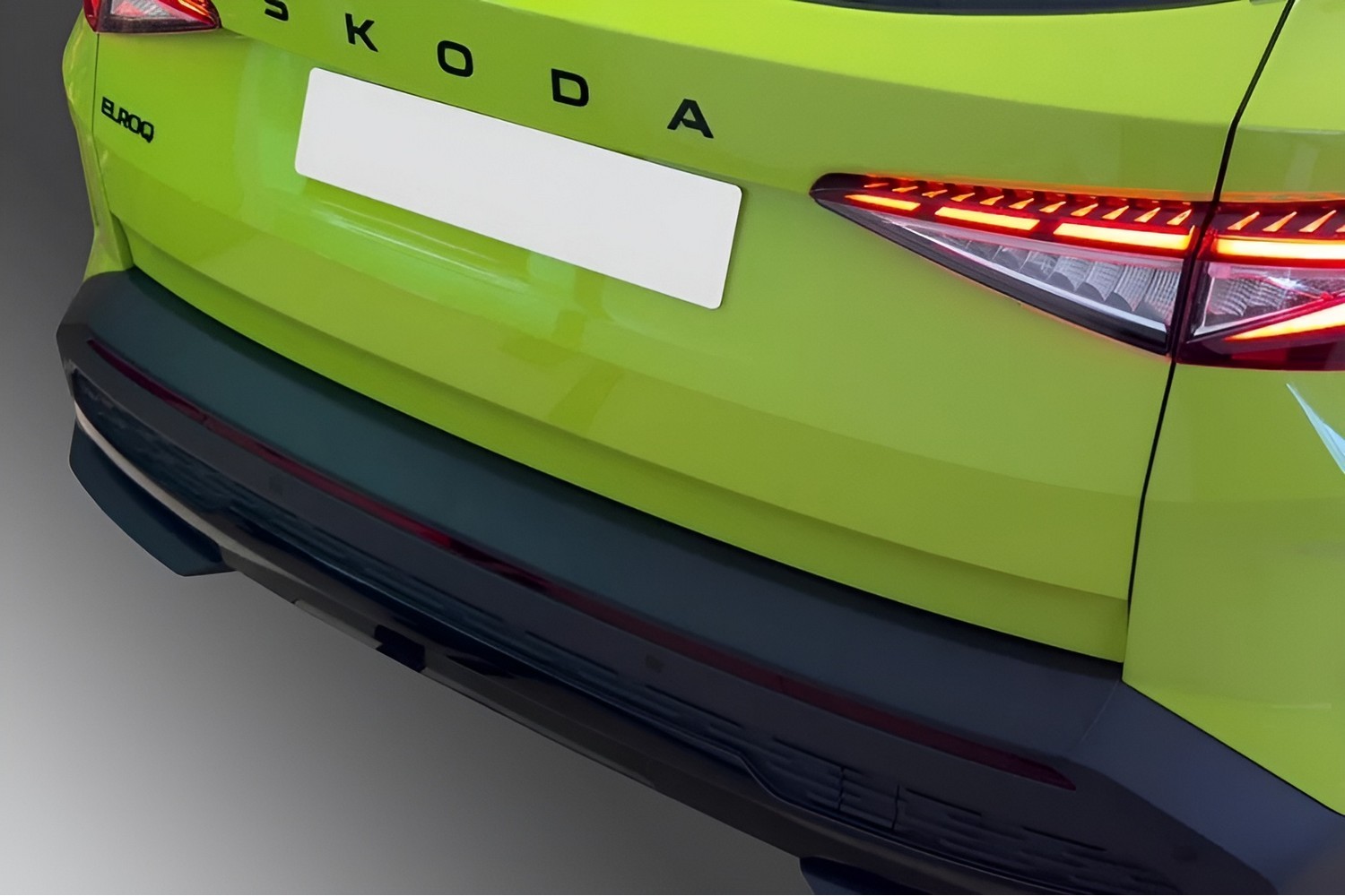 Rear bumper protector suitable for Skoda Elroq 2024-present ABS - matt black (SKO1ELBR) (2)
