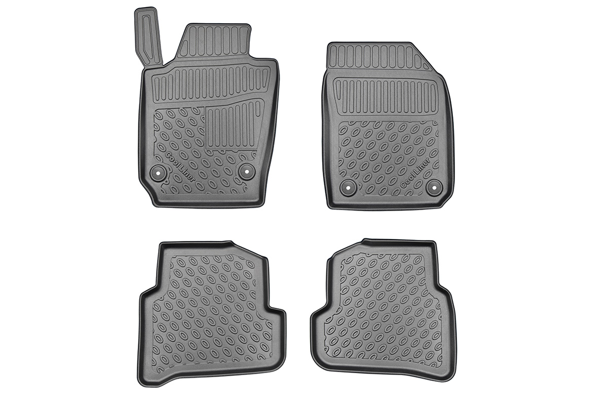 Car mats suitable for Skoda Fabia III (NJ) 2014-2021 5-door hatchback Cool Liner PE/TPE rubber