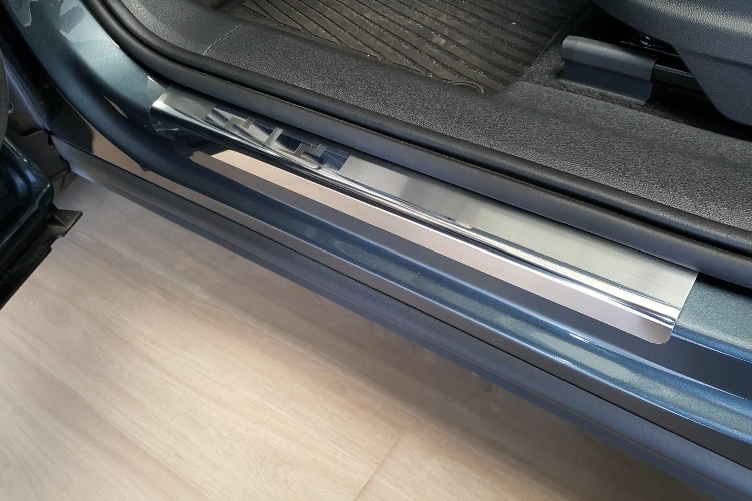 Door sill plates suitable for Skoda Karoq (NU) 2017-present stainless steel brushed