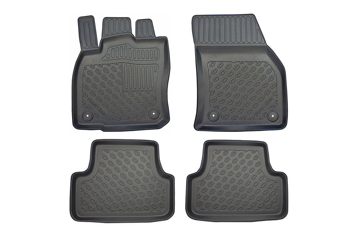 Tapis convient à Skoda Karoq (NU) 2017-présent Cool Liner PE/TPE caoutchouc