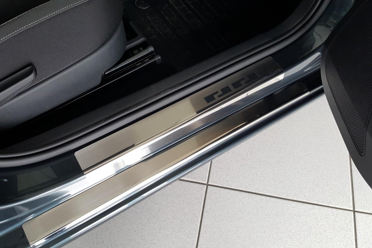 Instaplijsten geschikt voor Skoda Rapid (NH3) 2012-2019 5-deurs hatchback RVS geborsteld