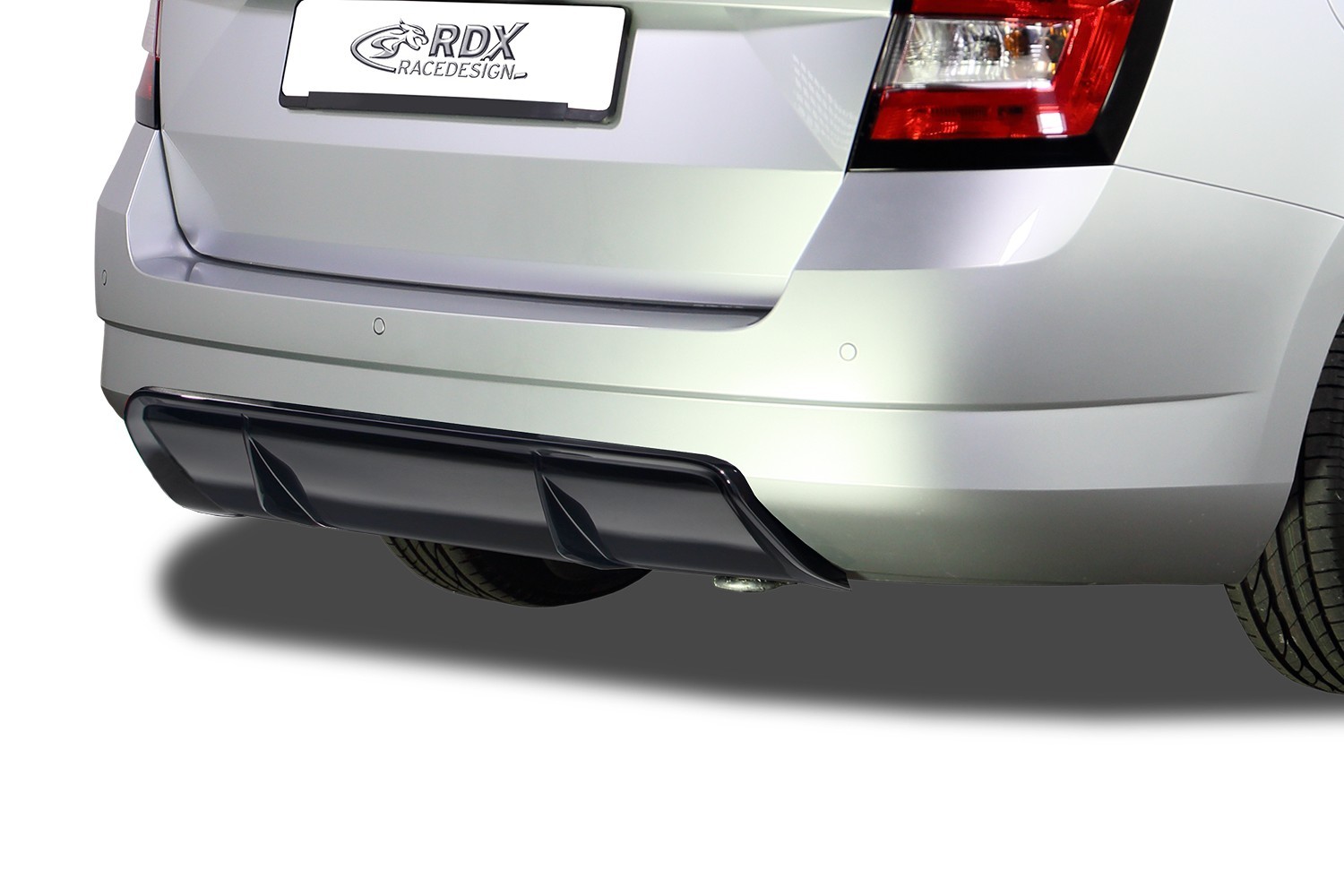 Rear diffuser suitable for Skoda Fabia III Combi (NJ) 2014-2022 wagon ABS