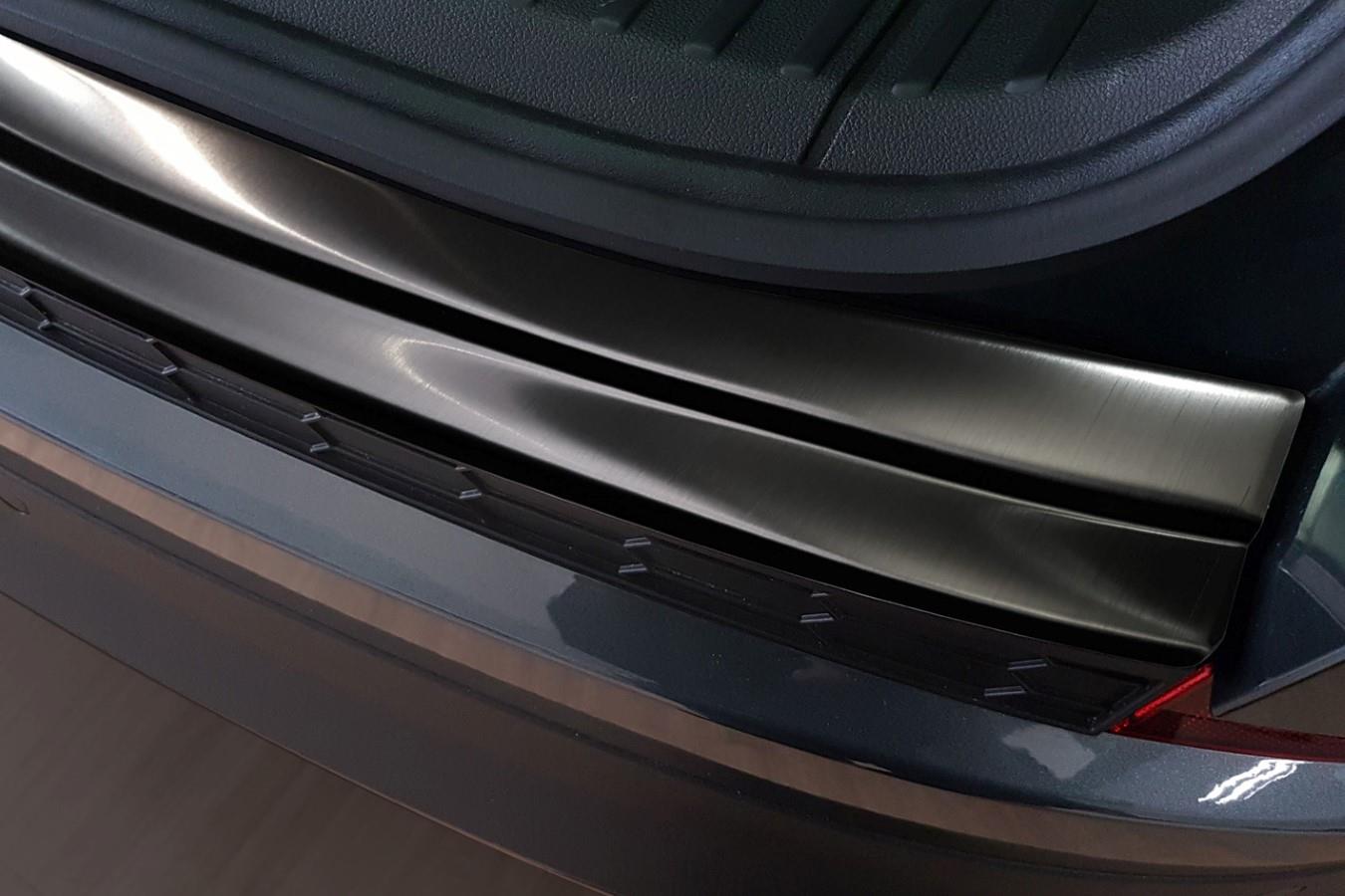 Rear bumper protector suitable for Skoda Kodiaq (NS) 2017-2023 stainless steel brushed anthracite