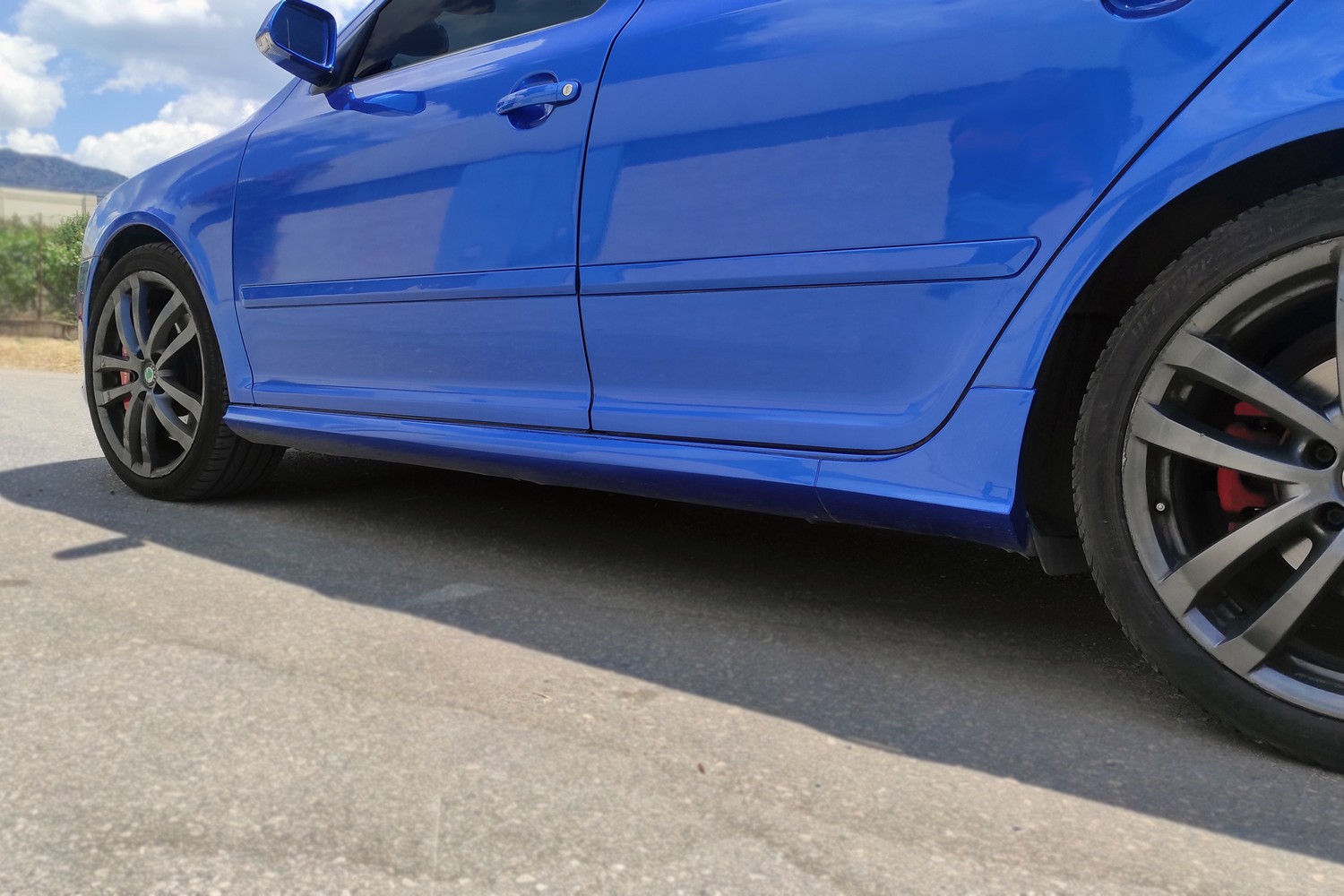 Side skirts suitable for Skoda Octavia II (1Z) 2004-2013 5-door hatchback ABS