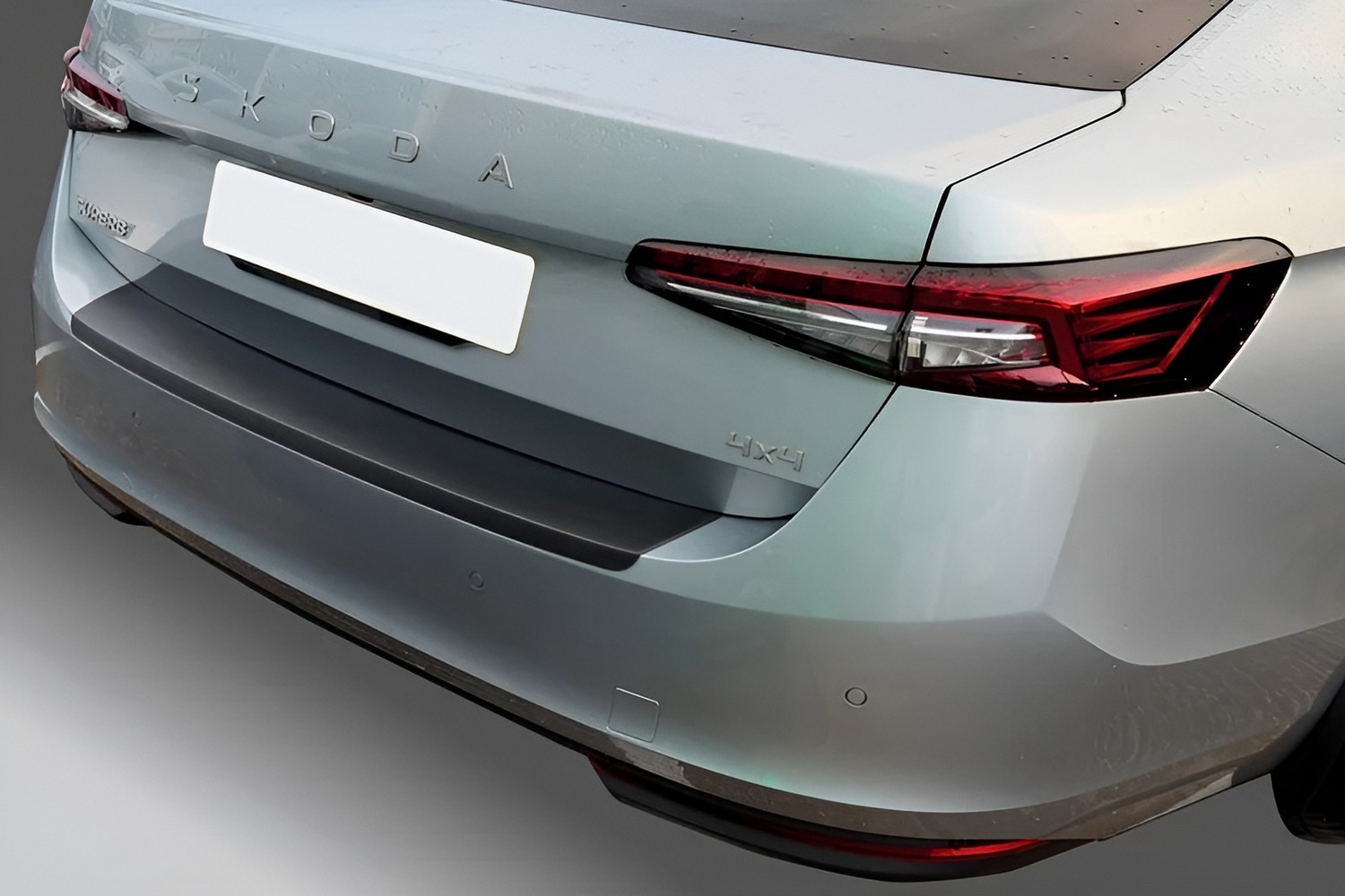 Rear bumper protector suitable for Skoda Superb IV (B9) 2024-present 5-door hatchback ABS - matt black (SKO2SUBR) (2)