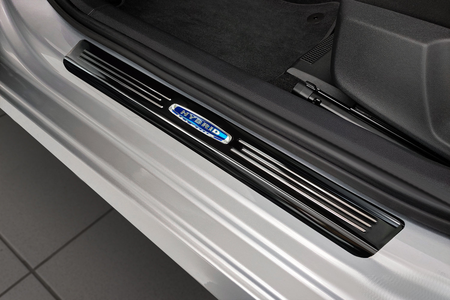 Instaplijsten geschikt voor Skoda Octavia IV (NX) 2020-heden 5-deurs hatchback RVS hoogglans antraciet 4-delig
