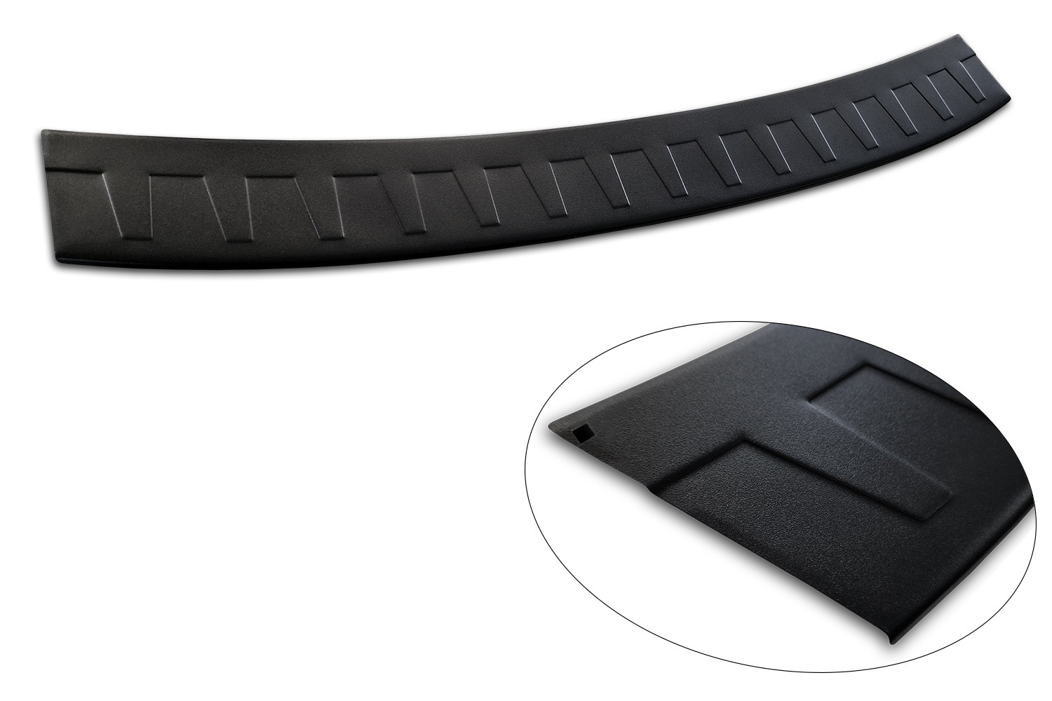 Rear bumper protector suitable for Skoda Octavia III RS Combi (5E) 2013-2020 wagon stainless steel matt black (5)