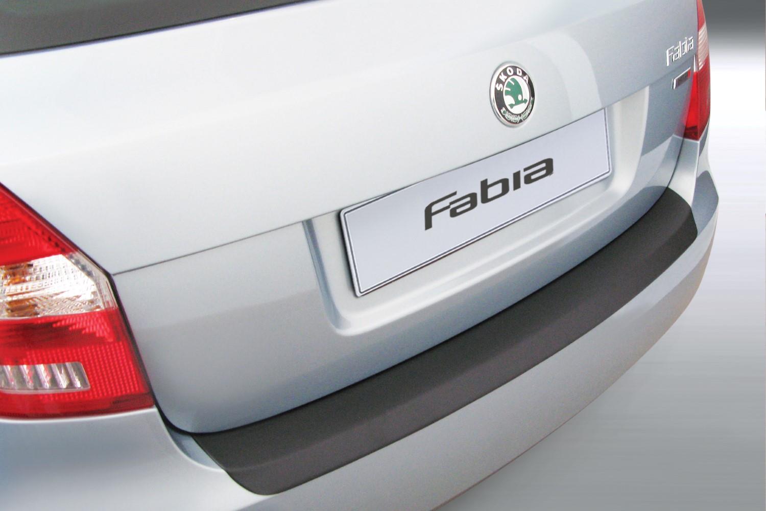 Protection de seuil de coffre convient à Skoda Fabia II (5J) 2010-2014 5 portes bicorps ABS - noir mat