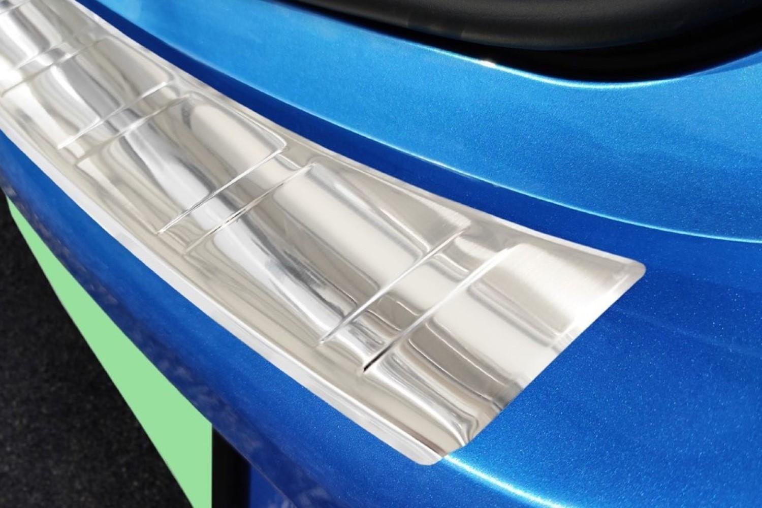 Rear bumper protector Smart Forfour (W453) 2014-present 5-door hatchback stainless steel (2)