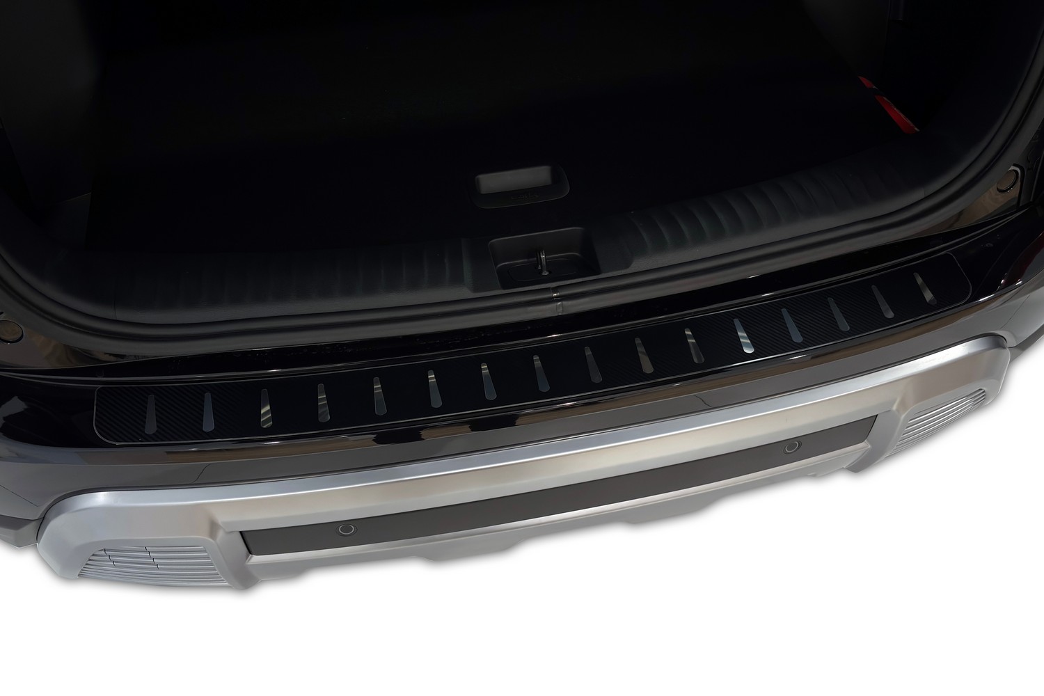 Ladekantenschutz passend für SsangYong - KGM Torres (J100) 2023-heute Edelstahl - Carbon Folie