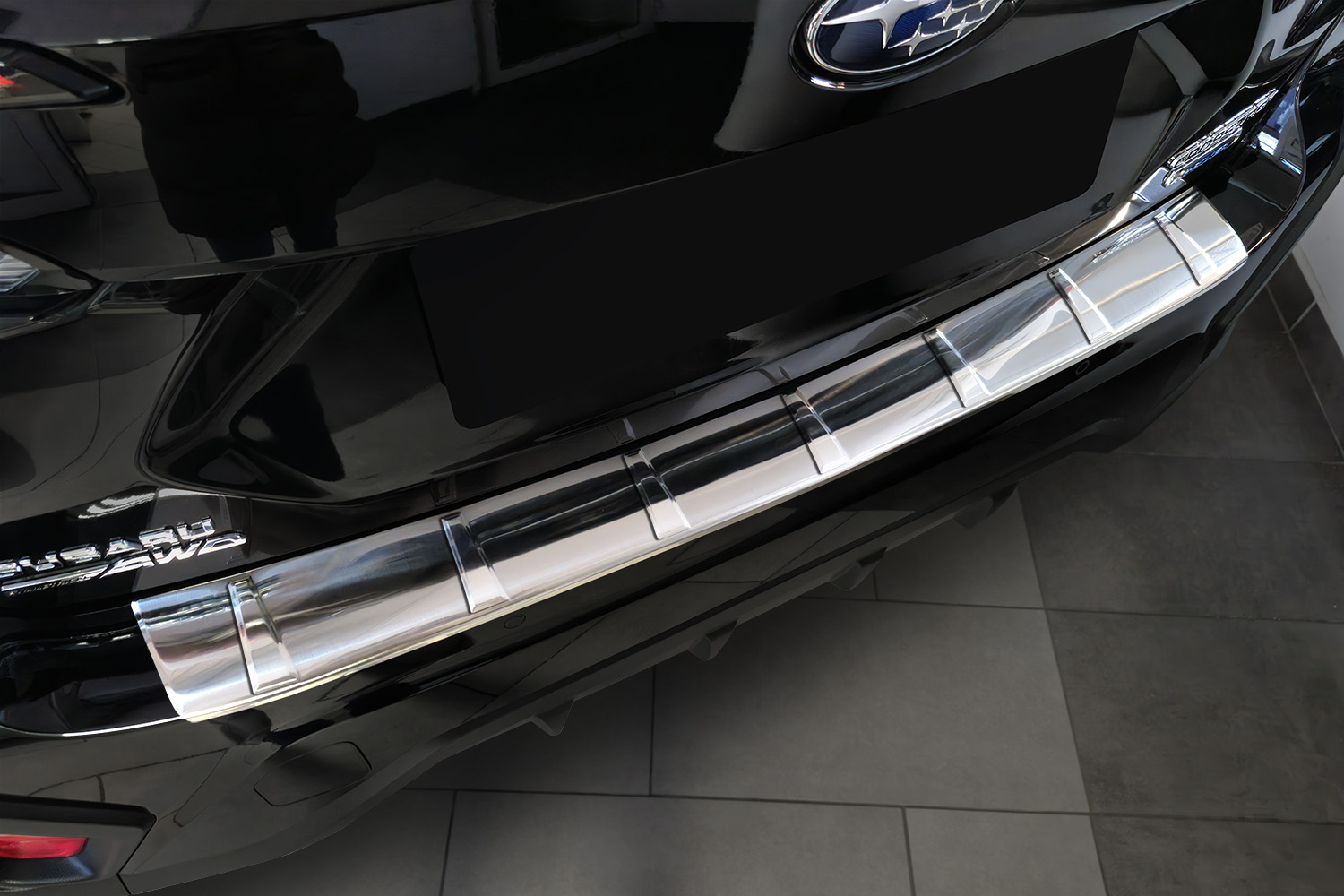 Ladekantenschutz passend für Subaru Crosstrek (GU) 2023-heute Edelstahl gebürstet