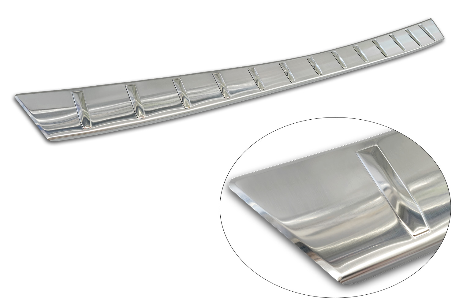 Rear bumper protector suitable for Subaru Forester VI (SL) 2024-present stainless steel brushed (5)