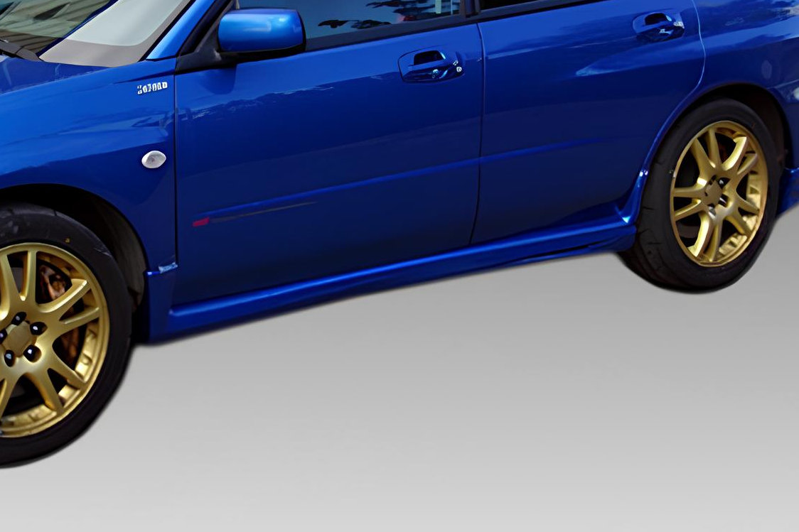 Side skirts suitable for Subaru Impreza II 2000-2007 4-door saloon ABS