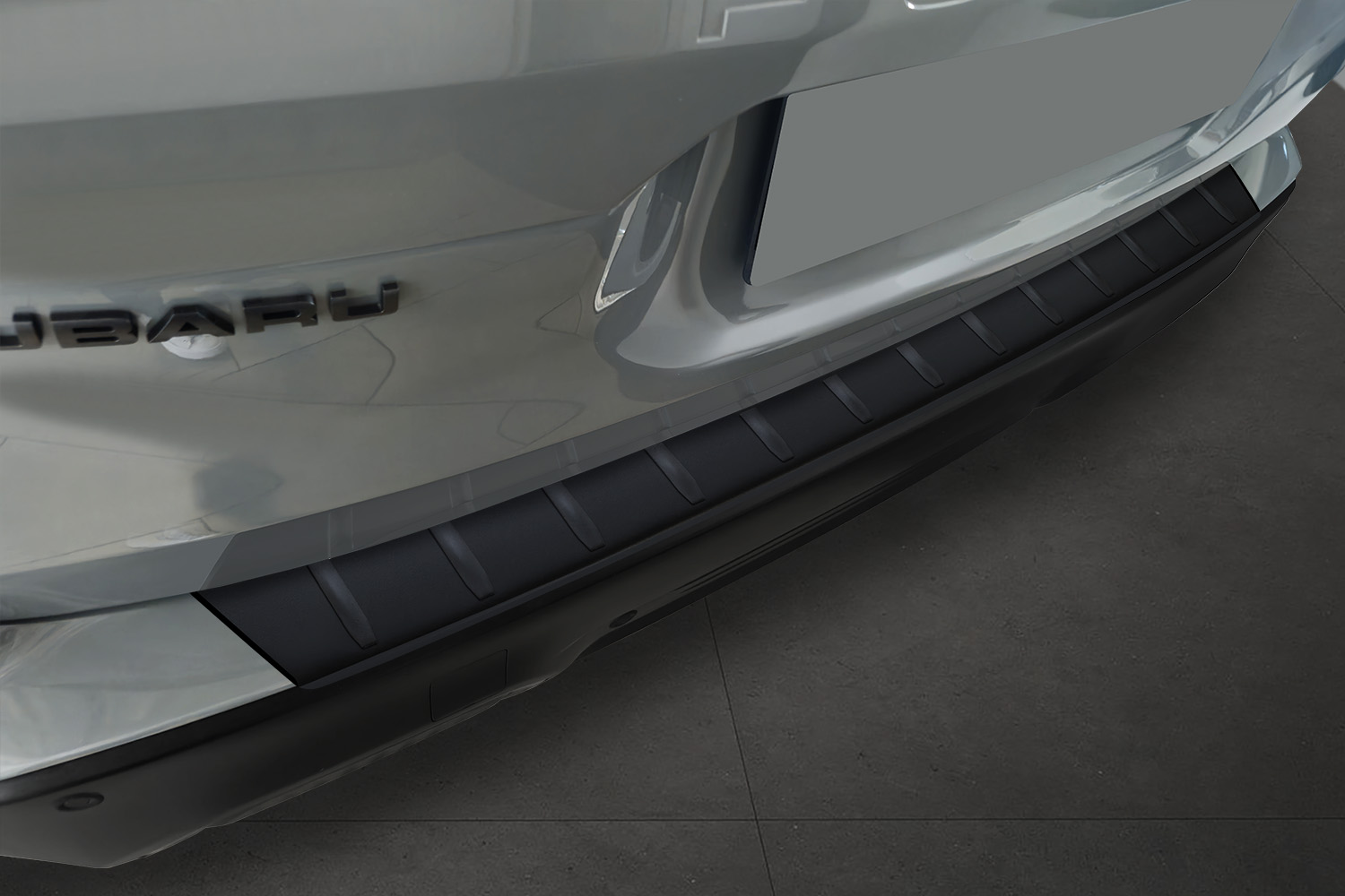 Rear bumper protector suitable for Subaru Forester VI (SL) 2024-present stainless steel matt black (4)