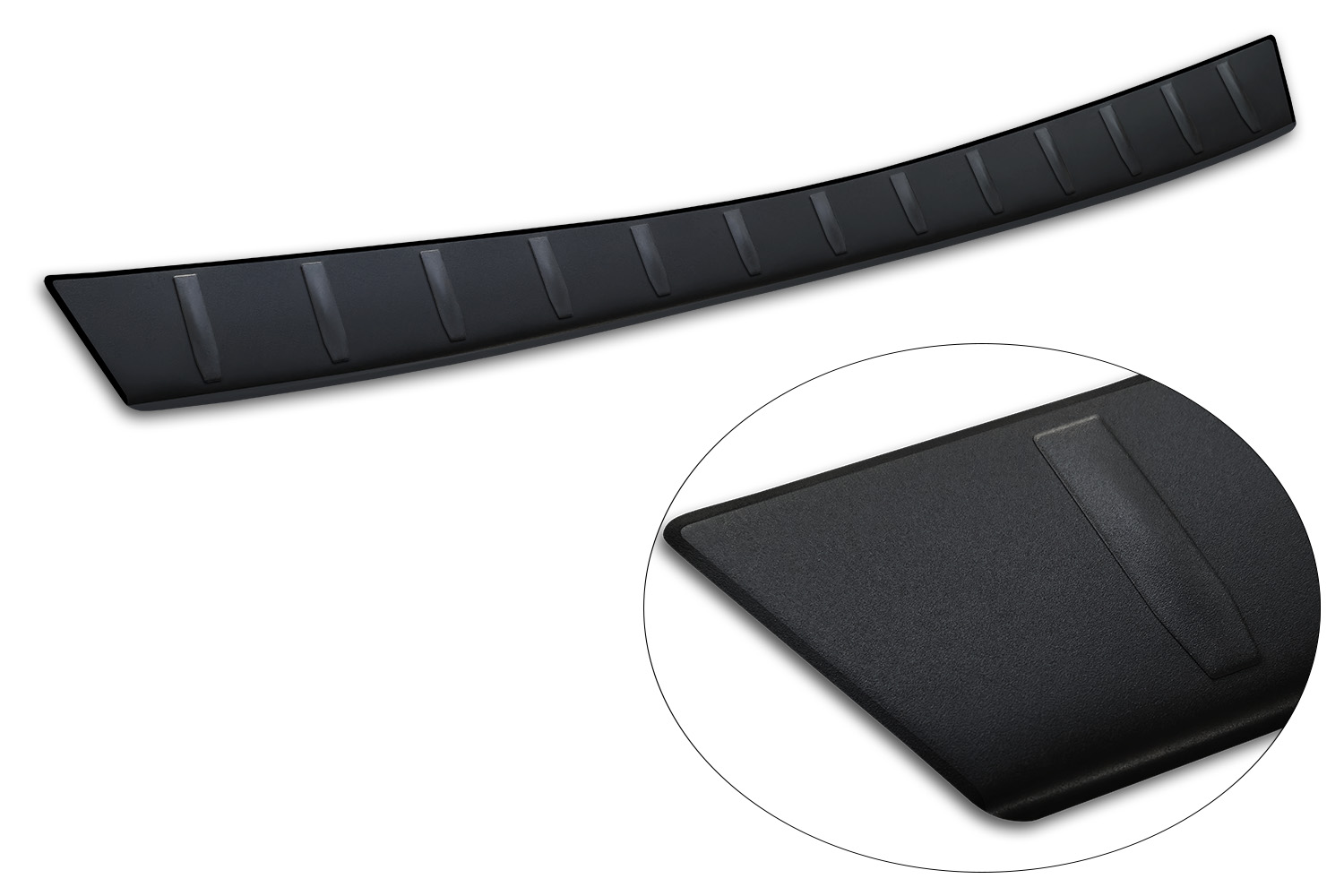 Rear bumper protector suitable for Subaru Forester VI (SL) 2024-present stainless steel matt black (5)