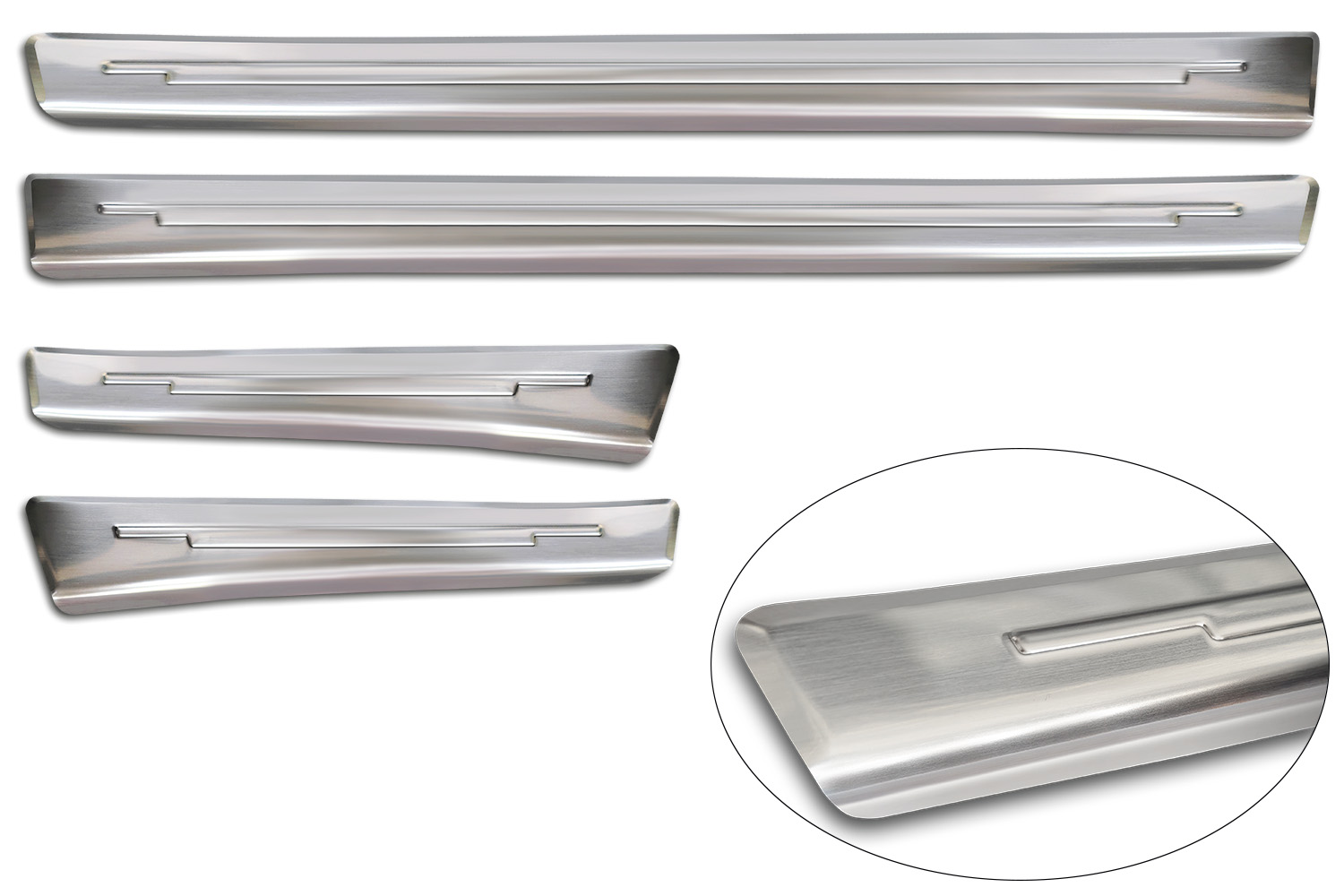 Door sill plates suitable for Subaru Forester VI (SL) 2024-present stainless steel brushed 4 pieces (5) Door sill plates suitable for Subaru Forester VI (SL) 2024-present stainless steel brushed 4 pieces (5)