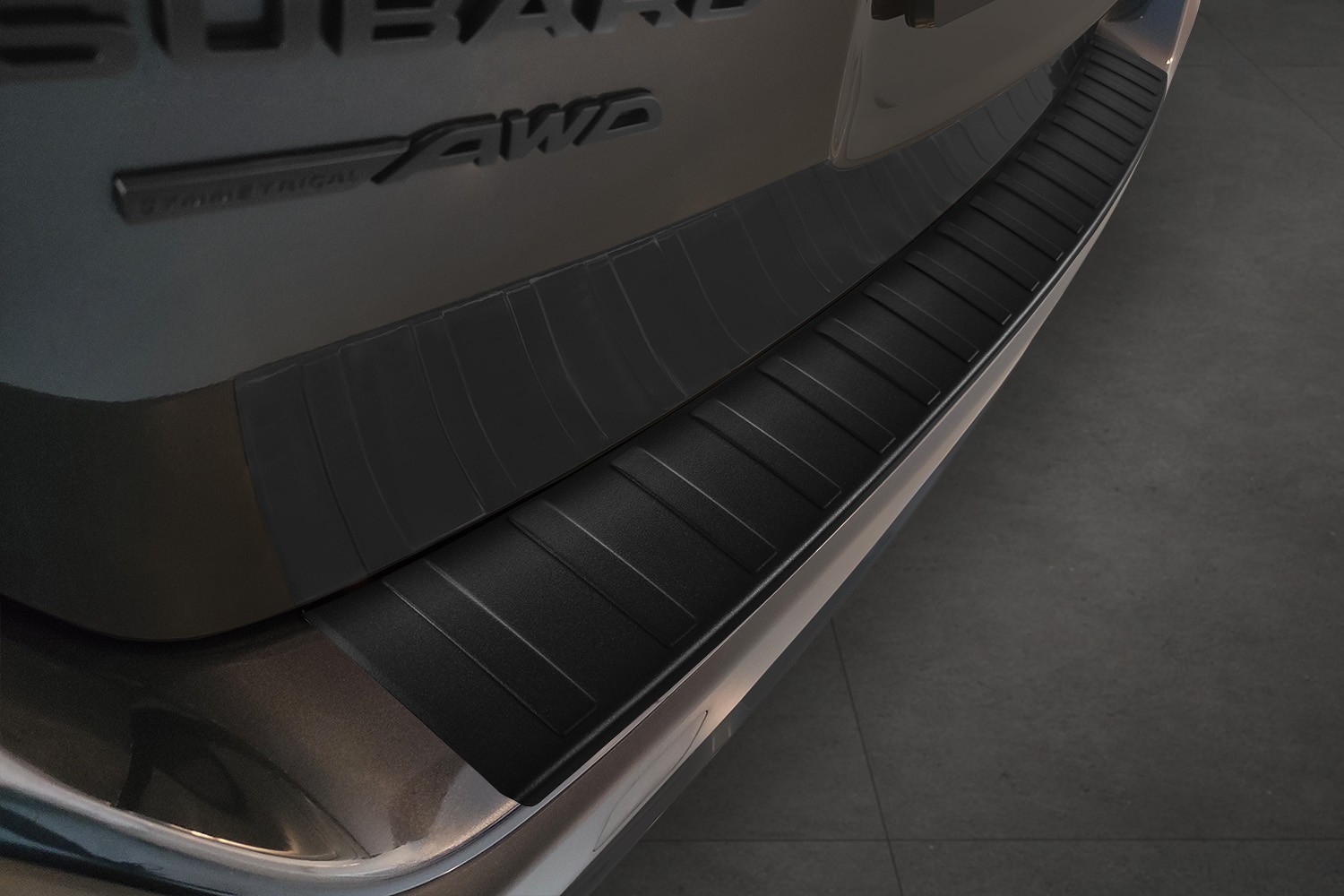 Protection de seuil de coffre Subaru Outback VI 2020-présent break acier inox noir mat