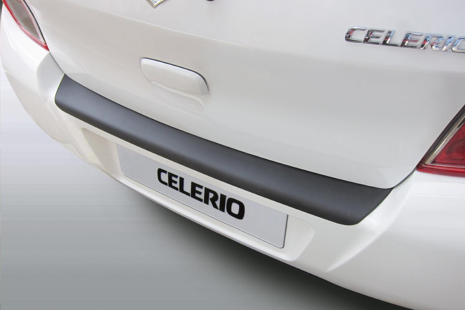Protection de seuil de coffre convient à Suzuki Celerio 2015-2021 5 portes bicorps ABS - noir mat